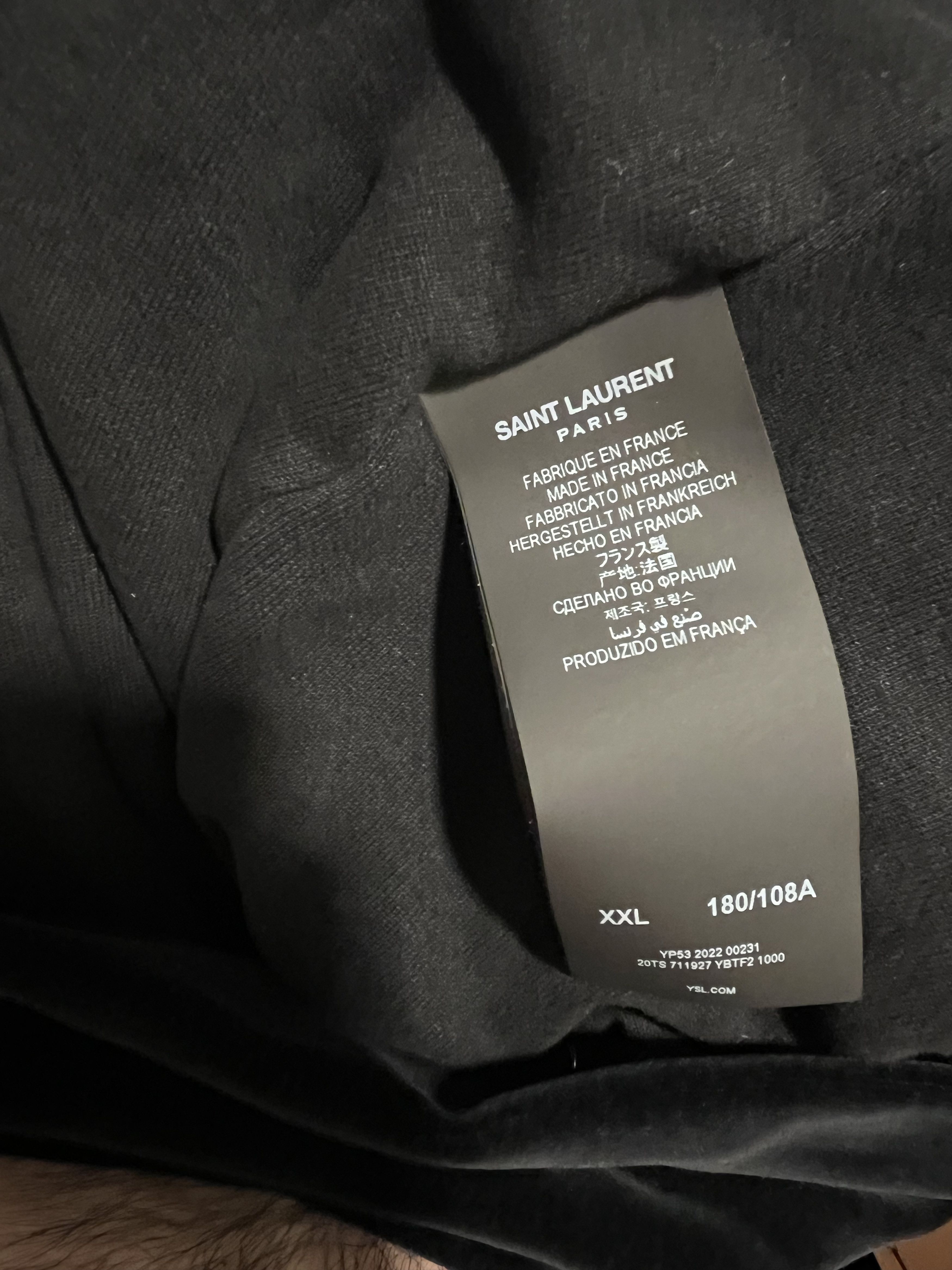 Saint Laurent Paris Velvet turtleneck sweatshirt Size US XXL / EU 58 / 5 - 5 Thumbnail