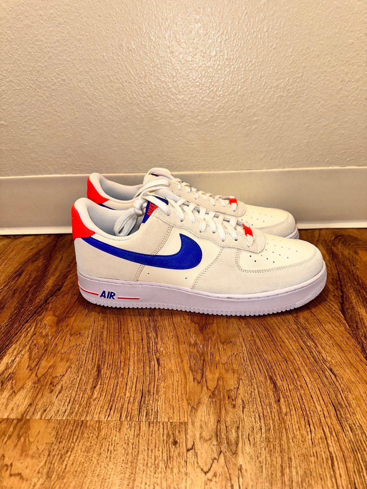 Nike Nike Air Force 1 Low '07 LV8 Coconut Milk Hyper Royal Size US 12.5 / EU 45-46 - 1 Thumbnail