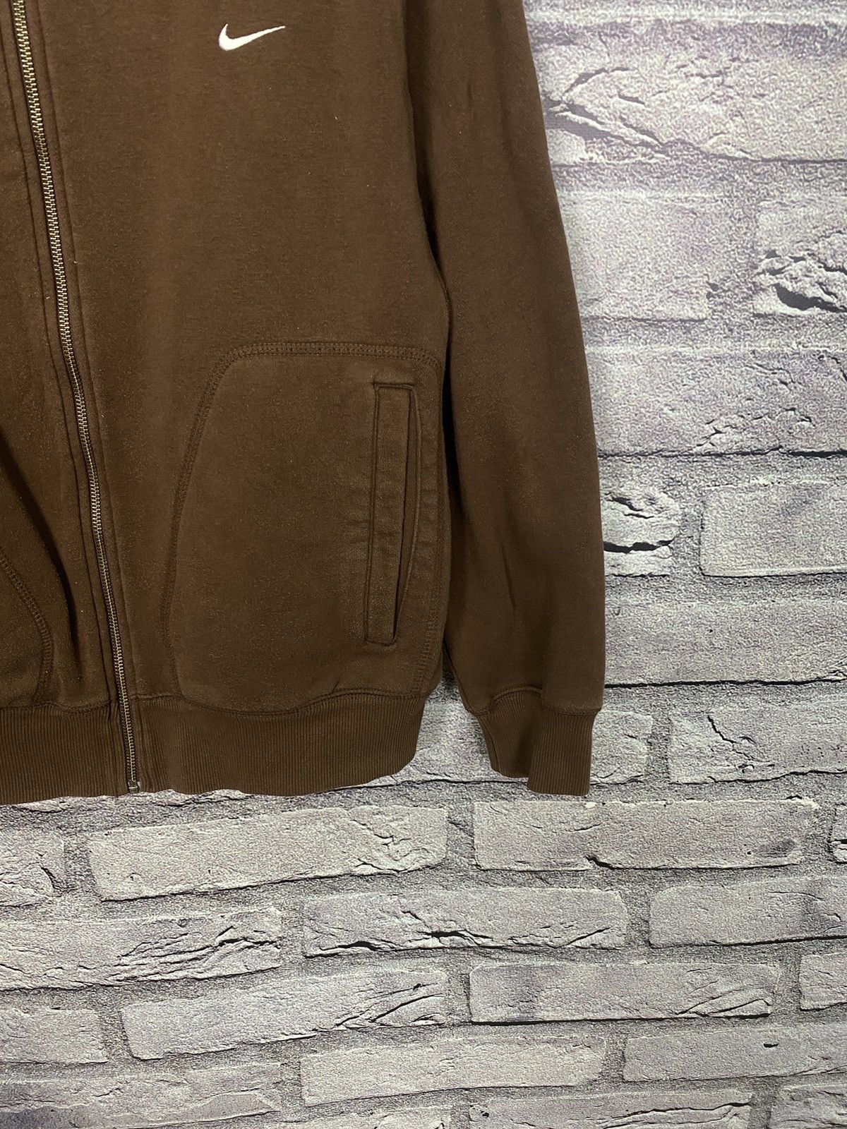 Vintage Vintage brown zip hoodie Nike acg y2k adidas rare Size US L / EU 52-54 / 3 - 3 Thumbnail