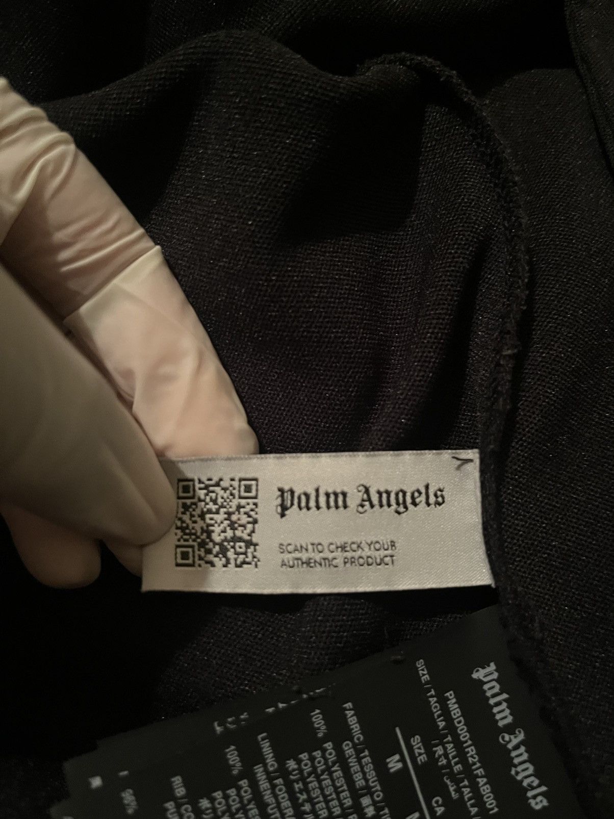 Palm Angels Palm Angels Classic Track Jacket Black/White Size US M / EU 48-50 / 2 - 12 Thumbnail