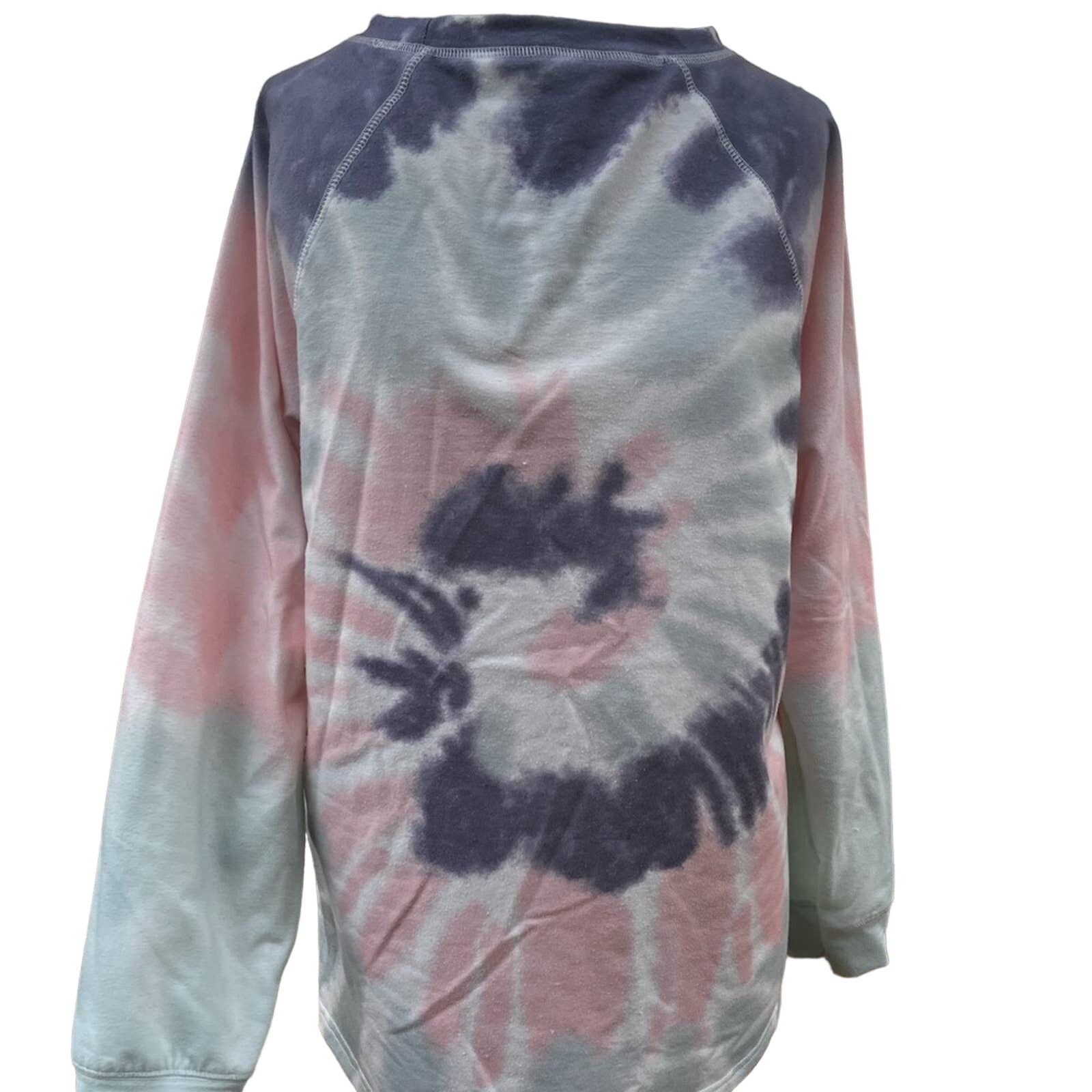 Vintage Vintage Pastel Tie Dye Sweatshirt Size Medium Oversized Fit Size M / US 6-8 / IT 42-44 - 1 Thumbnail