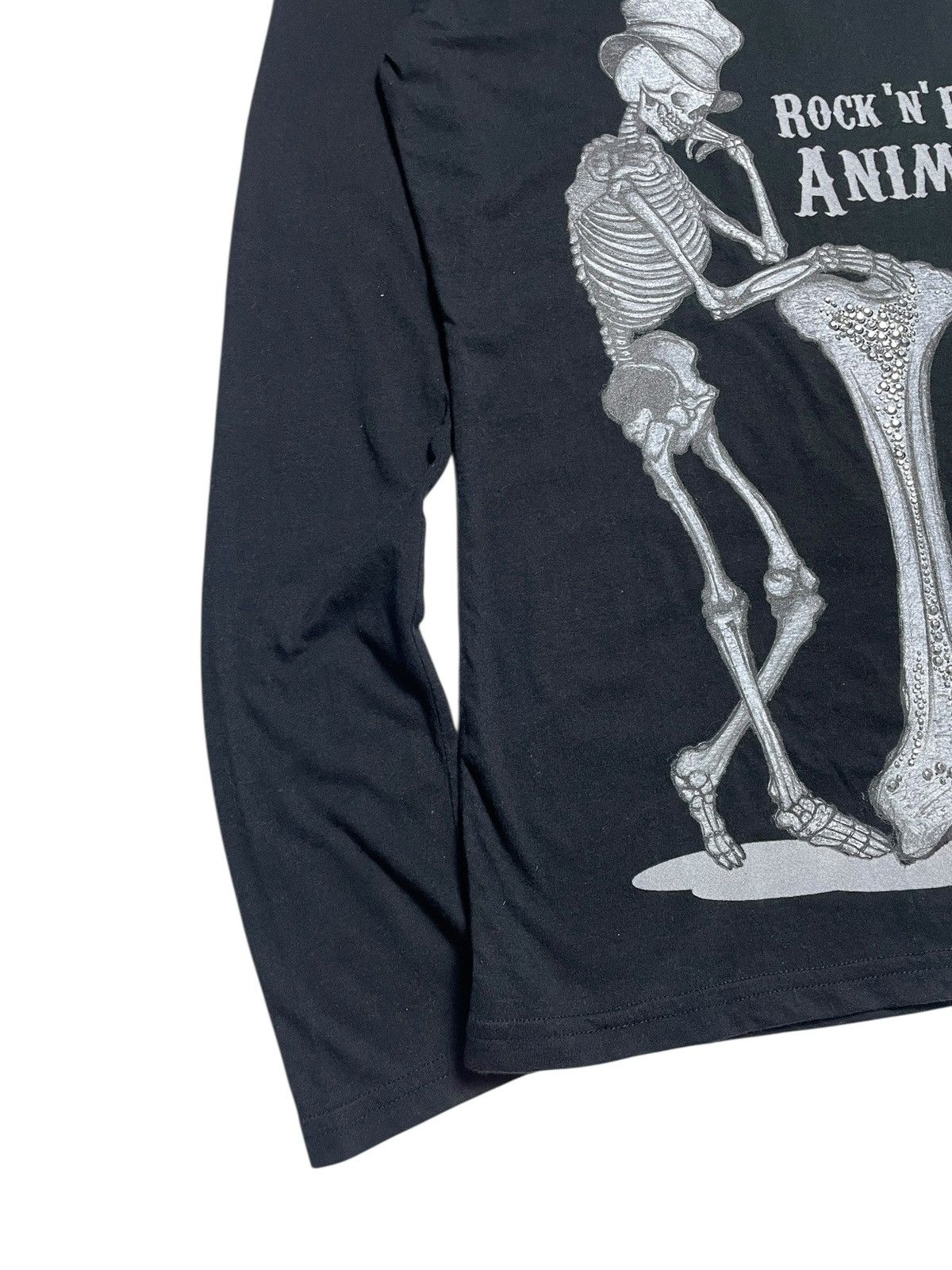 14th Addiction 2000’s GladNews - Skull Studded Logo Longsleeve Shirt Size S / US 4 / IT 40 - 11 Thumbnail