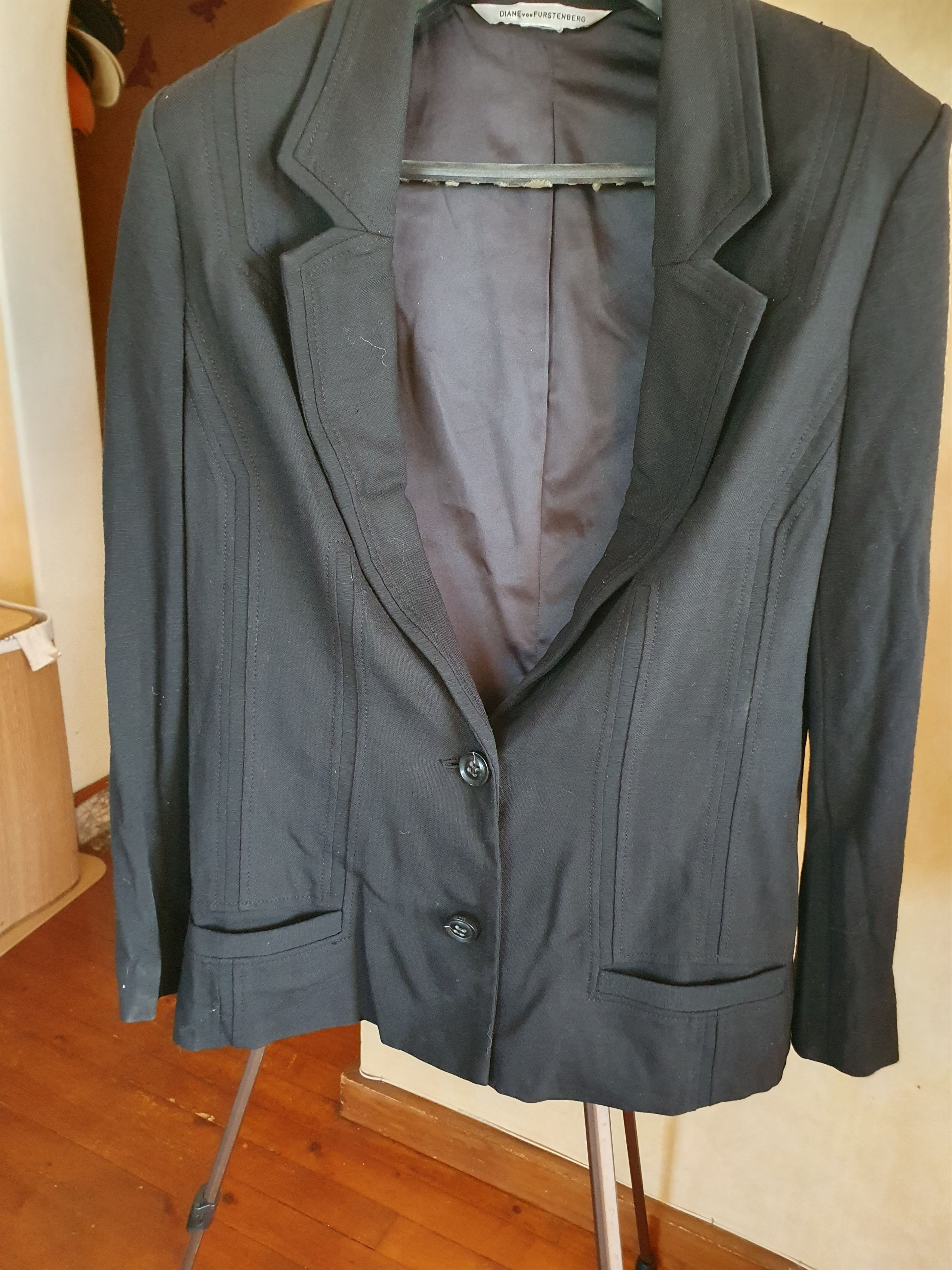 Diane von Furstenberg Diane von Furstenberg Trale Blazer Wool Blend S17 sz M Size M / US 6-8 / IT 42-44 - 7 Thumbnail