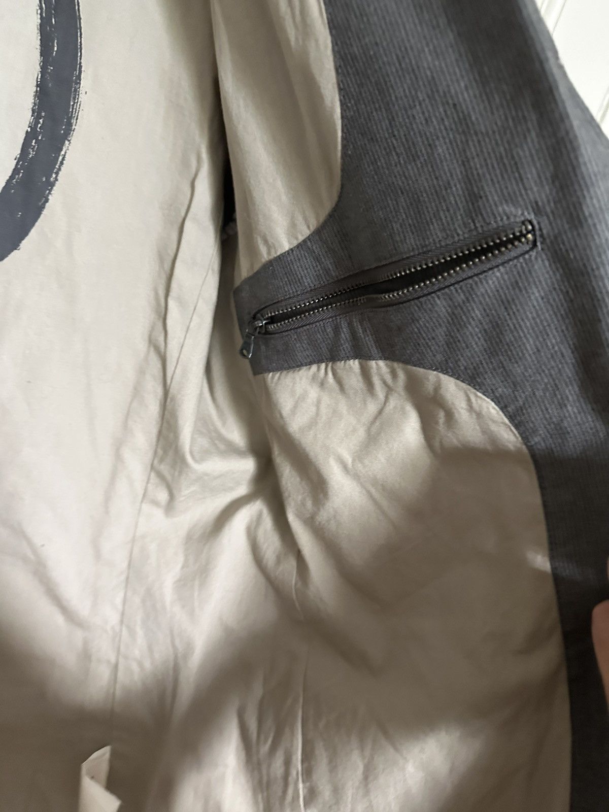 John Varvatos Rare John Varvatos Grey Peace Blazer Size 40S - 6 Thumbnail