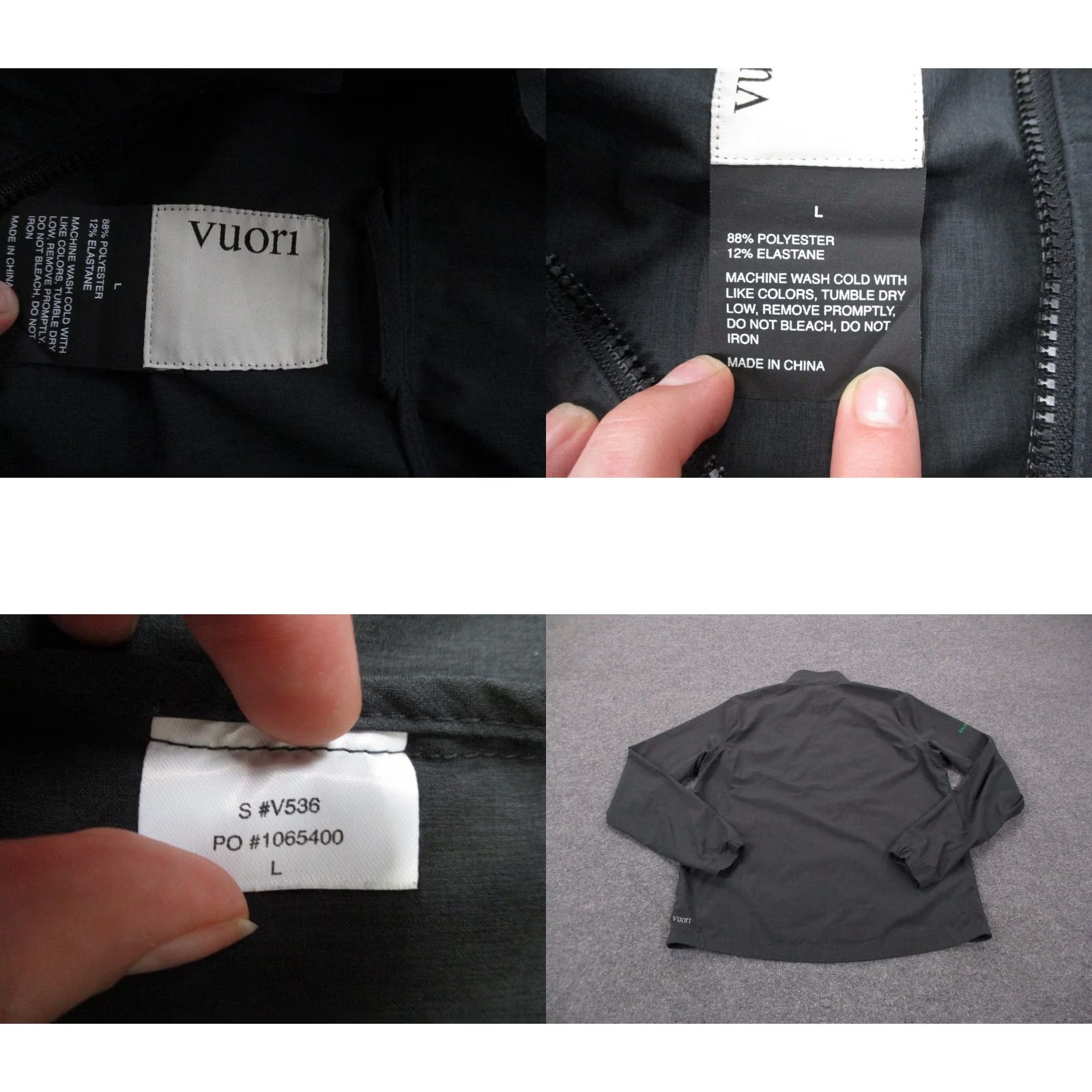 Vuori Vuori Jacket Mens L Gray Venture Track Performance Windbreaker Outdoor Lightweight Pockets 536 V536 Size US L / EU 52-54 / 3 - 8 Thumbnail