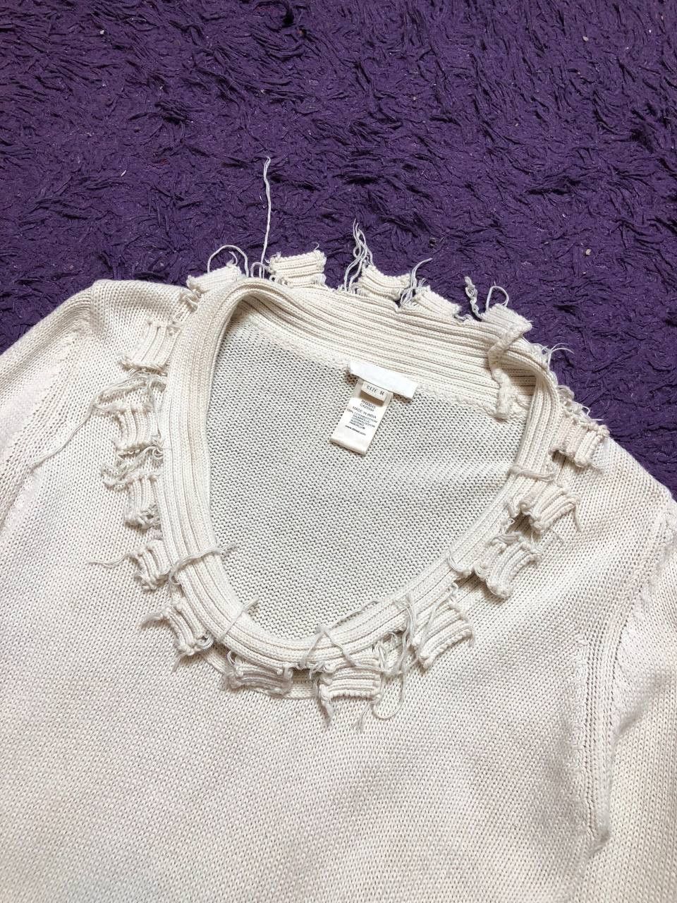 Diesel Vintage Y2K Diesel distressed Knit Sweater Size M / US 6-8 / IT 42-44 - 13 Thumbnail