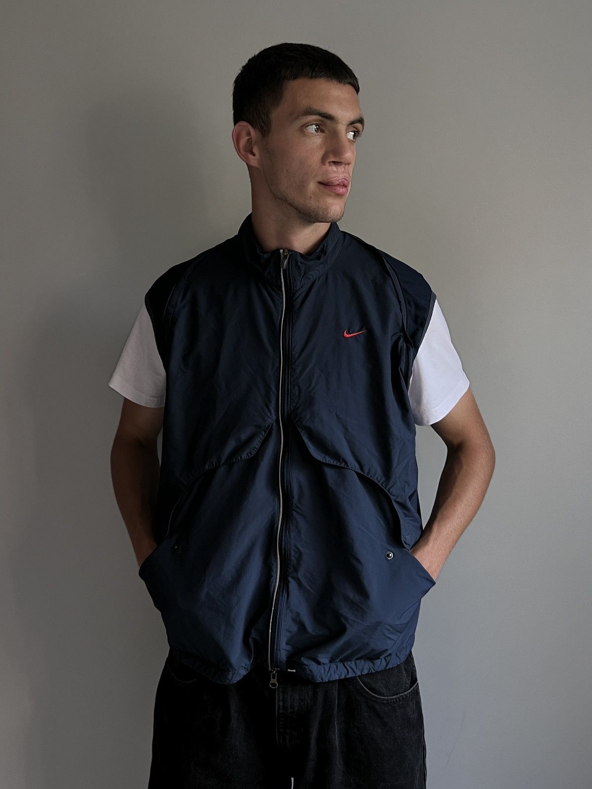 Nike Vintage Nike Transformer 2in1 Nylon Jacket Size US S / EU 44-46 / 1 - 2 Thumbnail