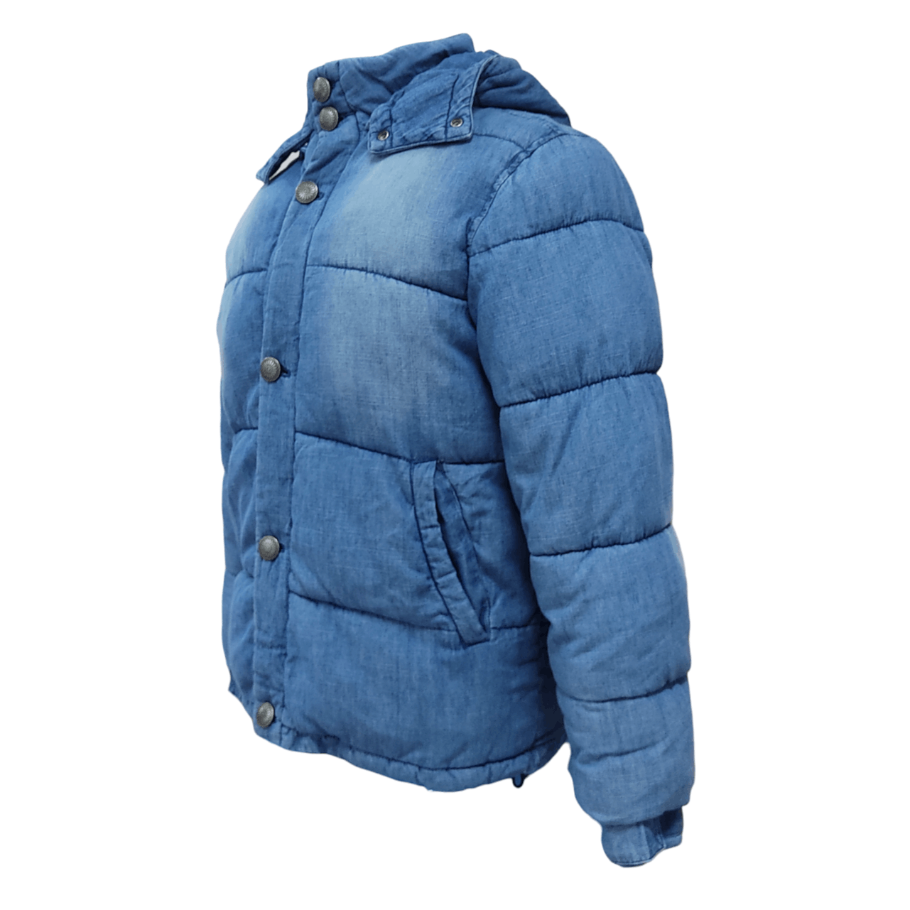 Japan Blue LAZY HAZY PLANET Blue Denim Filled Puffer Jacket Size US M / EU 48-50 / 2 - 2 Thumbnail