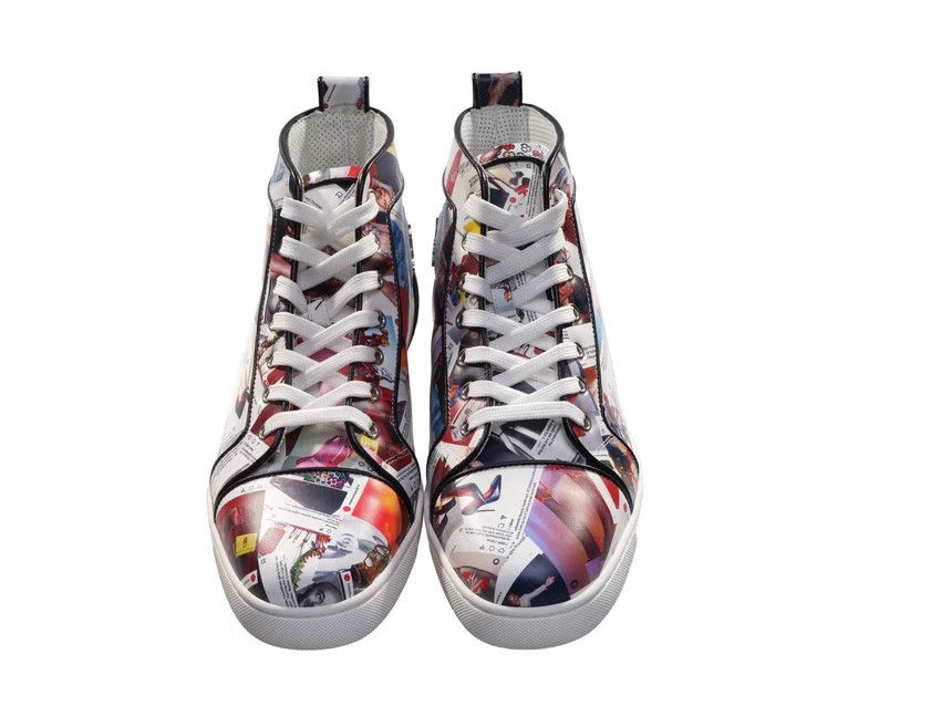 Christian Louboutin o1s1wg110924-Louis Orlato Flat High Sneaker in Multicolor Size US 11 / EU 44 - 3 Thumbnail