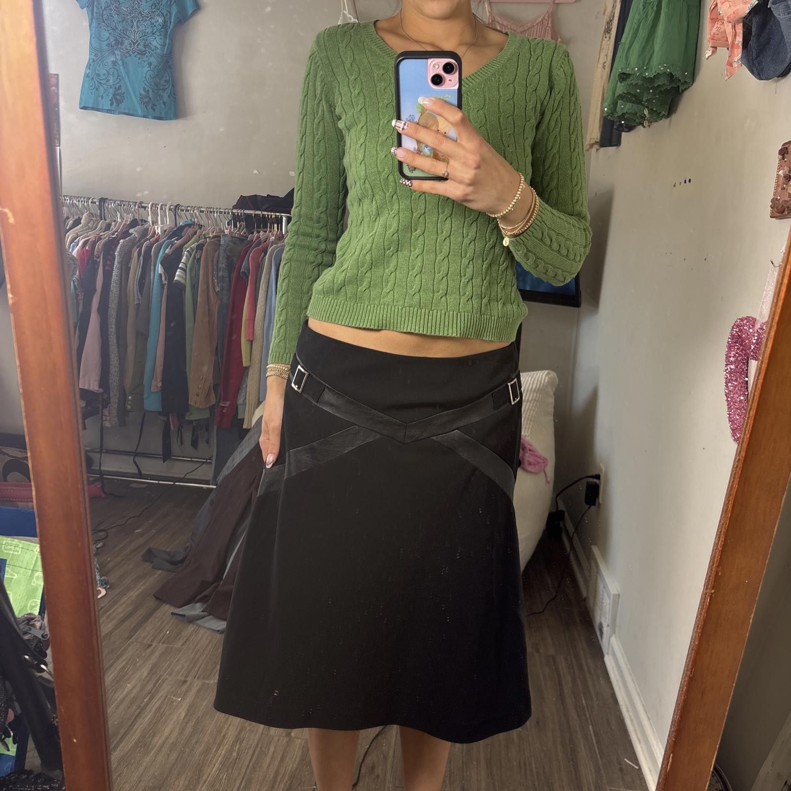 Other y2k grunge buckle midi skirt Size 32" / US 10 / IT 46 - 1 Thumbnail