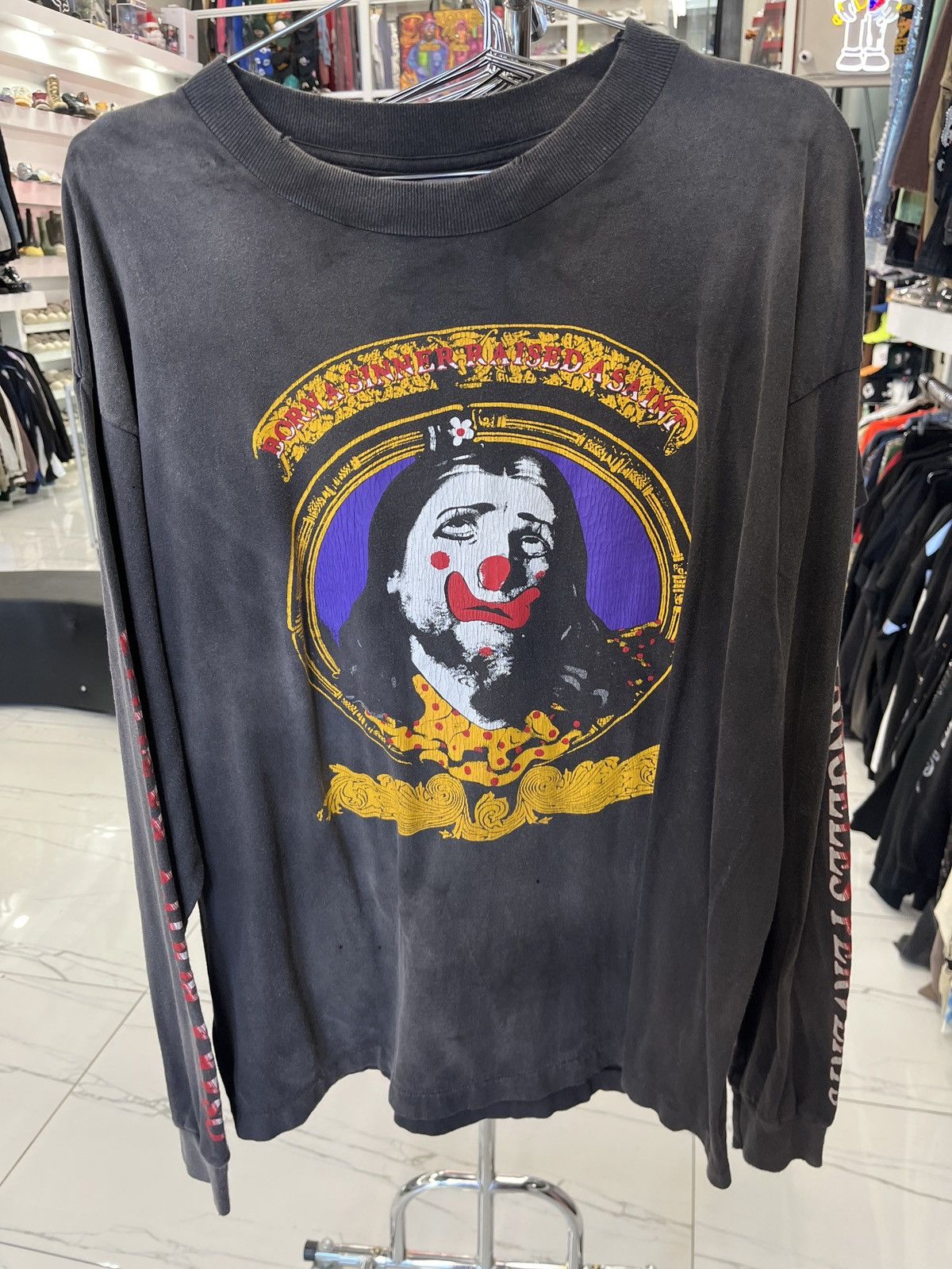 Saint Michael Born x Raised Born Saint L/S Tee Size US XL / EU 56 / 4 - 1 Thumbnail