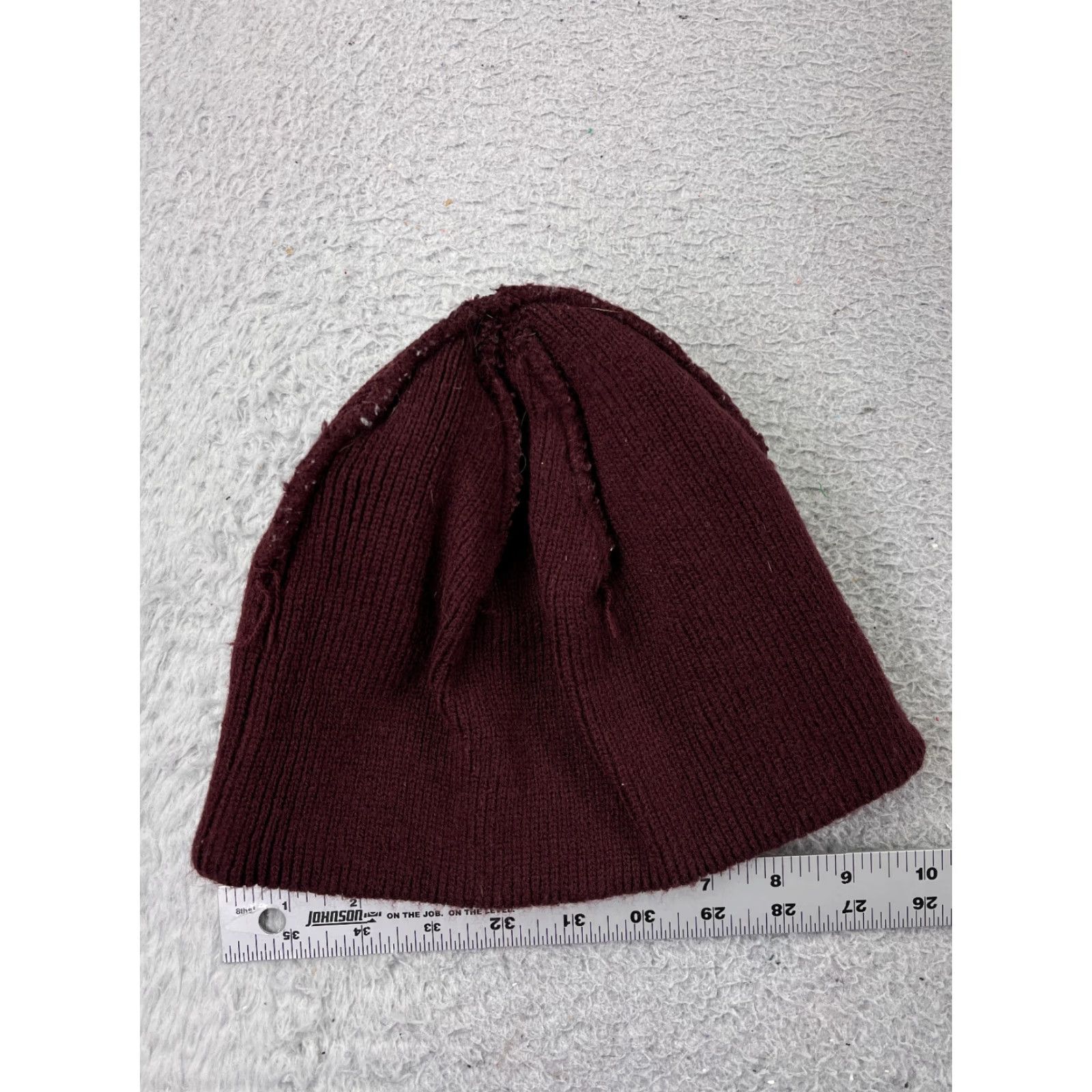 Vintage England Rugby RFU Beanie Adult One Size Burgundy Knit Acrylic Ski Est 1871 Size ONE SIZE - 6 Thumbnail