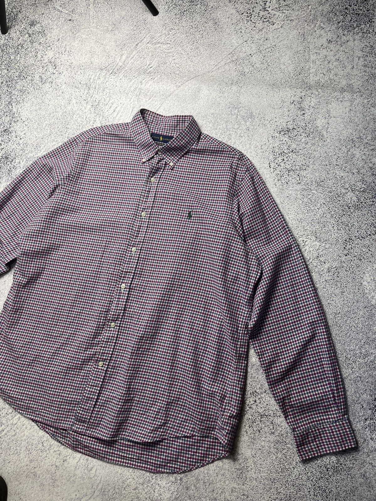 Flannel Men's Vintage RALPH LAUREN Rare Striped Flannel Plaid Shirt Size US XL / EU 56 / 4 - 4 Thumbnail