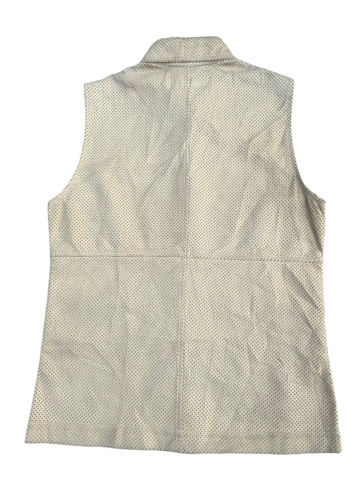 Katharine Hamnett London Vintage KHL Sheepskin Mesh Leather Shirt Sleeveless Size US S / EU 44-46 / 1 - 2 Thumbnail