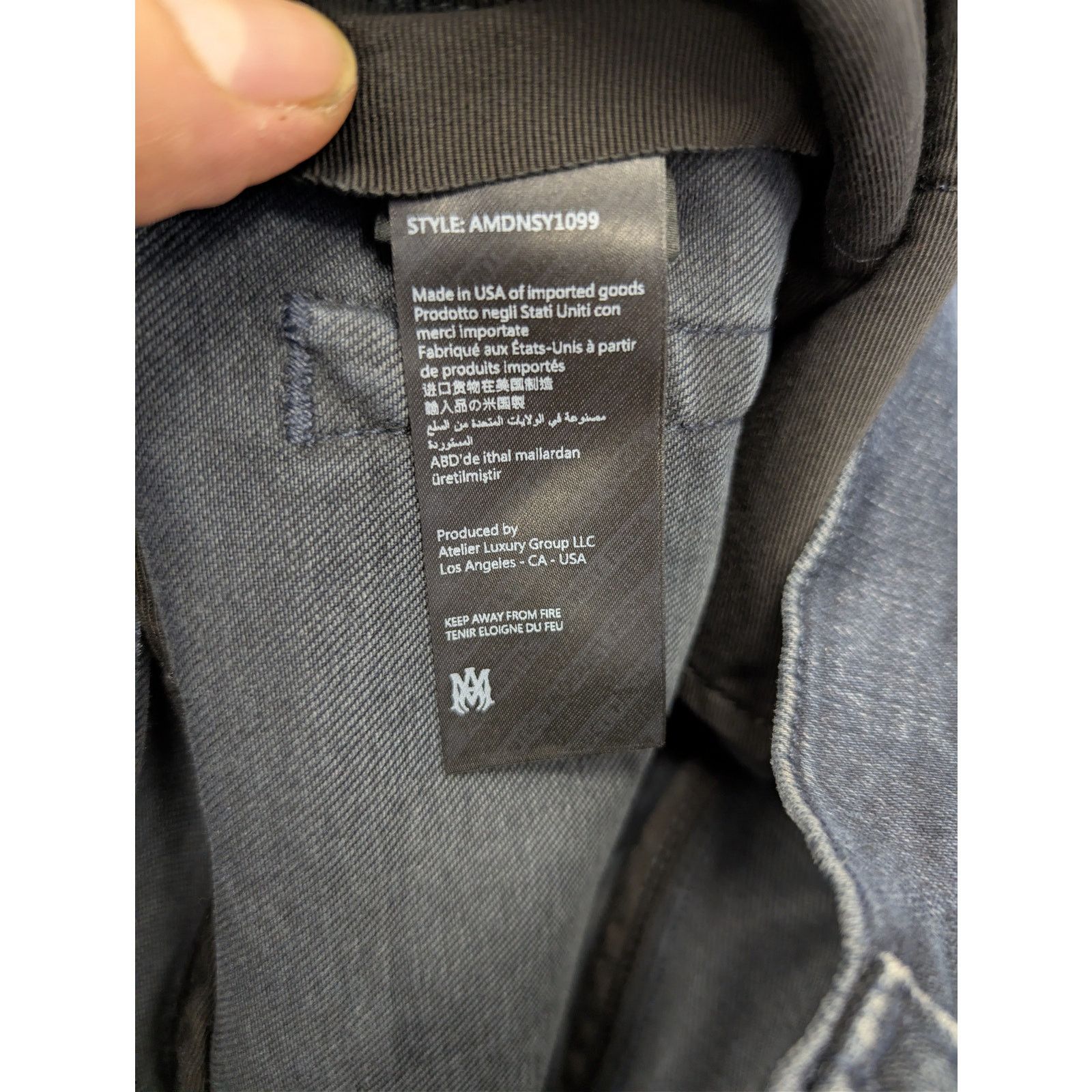 Amiri o1rshd1 Ultra Suede MX1 Denim Jean in Midnight Indigo Size US 36 / EU 52 - 17 Thumbnail