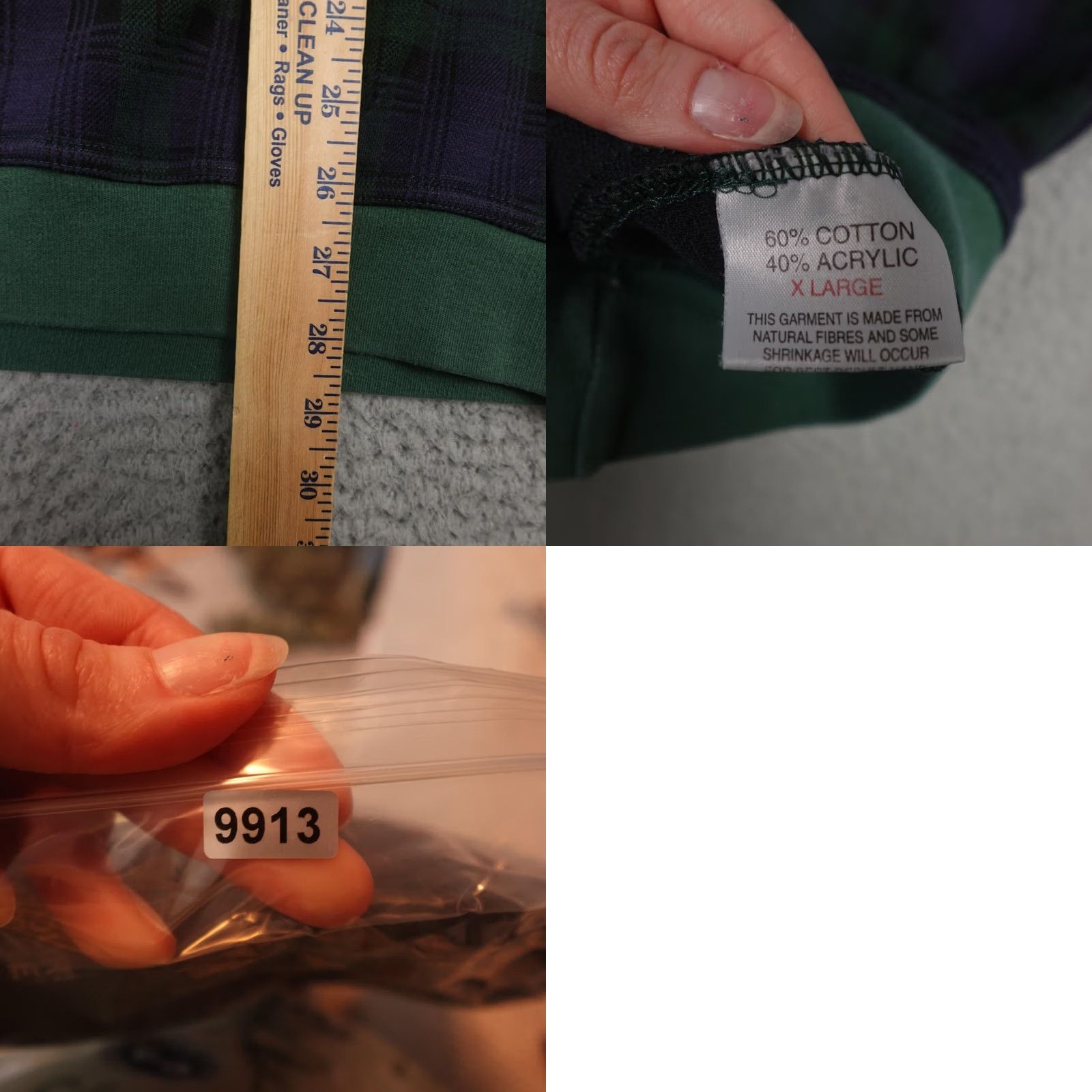 Vintage VINTAGE Tom Morris Sweater Mens XL Green Blue Plaid Scotland 1995 Open Golf Size US XL / EU 56 / 4 - 9 Thumbnail