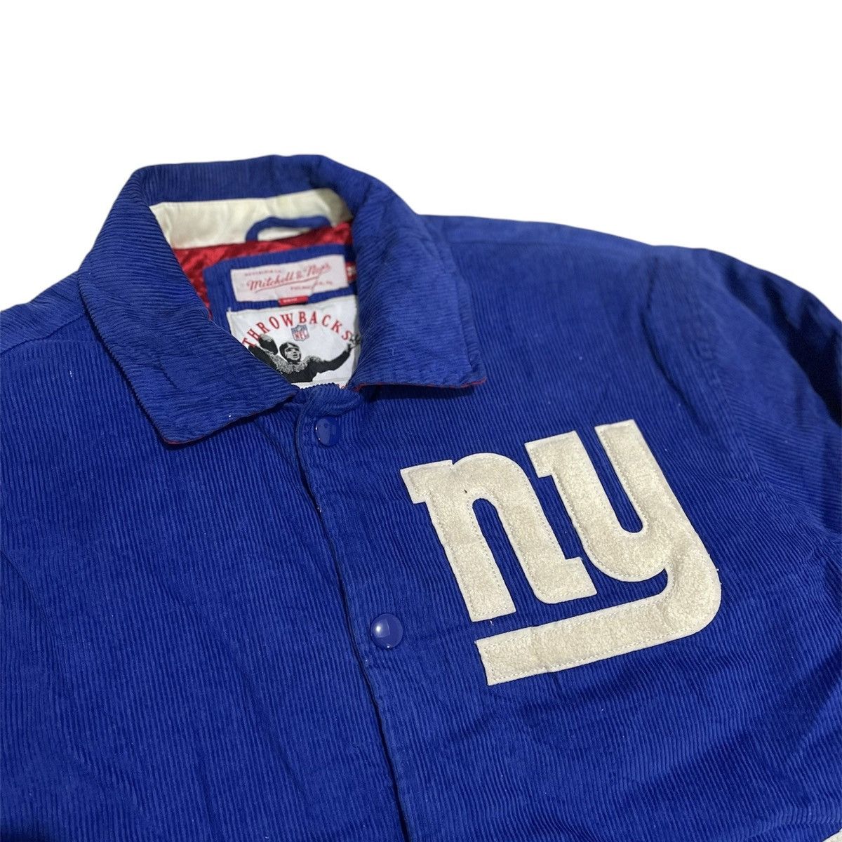 Mitchell & Ness × NFL Mitchell & Ness New York Varsity Corduroy Stadium Jacket Size US M / EU 48-50 / 2 - 4 Thumbnail