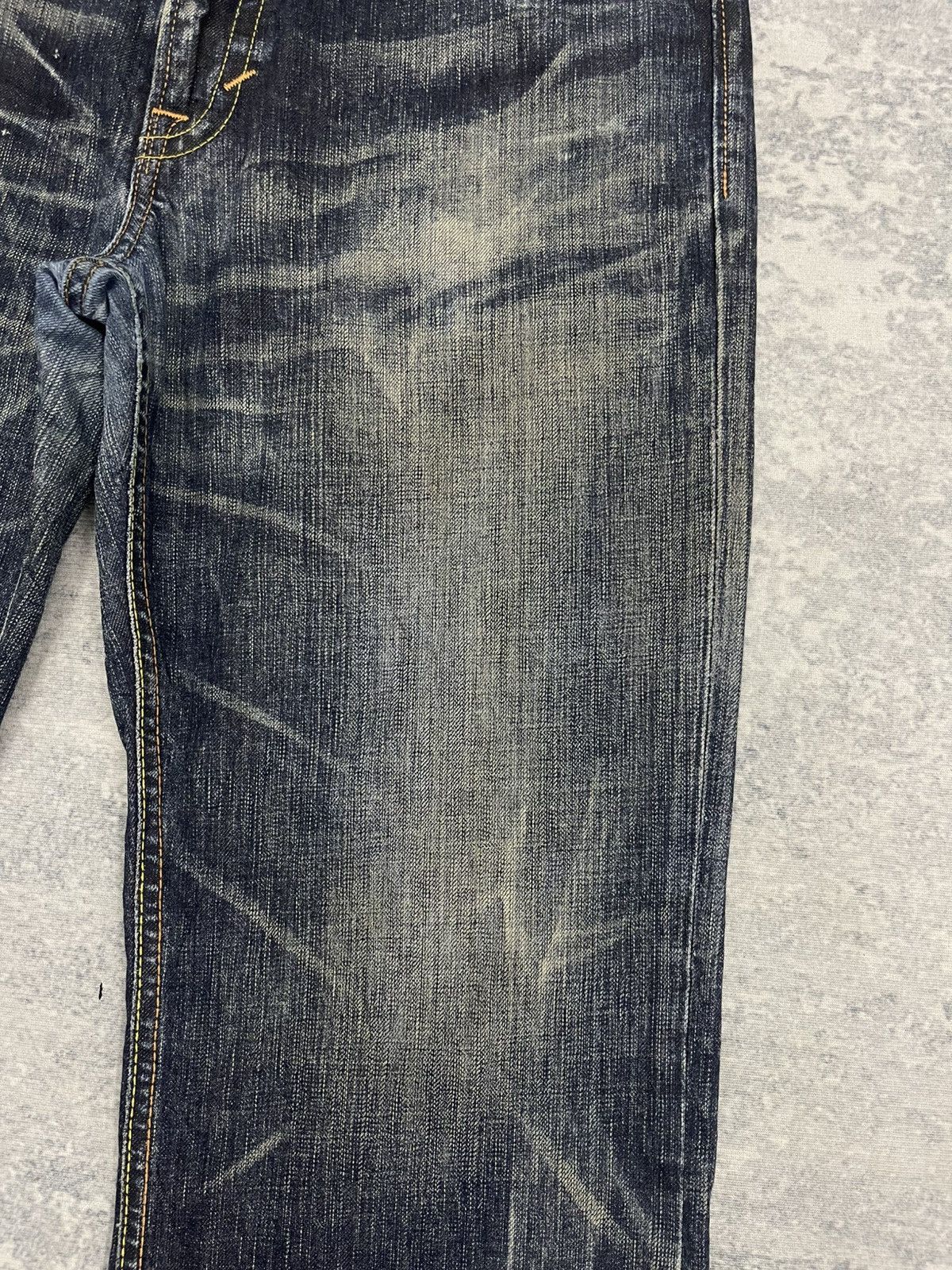 Edwin Flare Jeans Edwin 503 Blue Trip Boot Cut Low Rise Denim Size US 34 / EU 50 - 5 Thumbnail