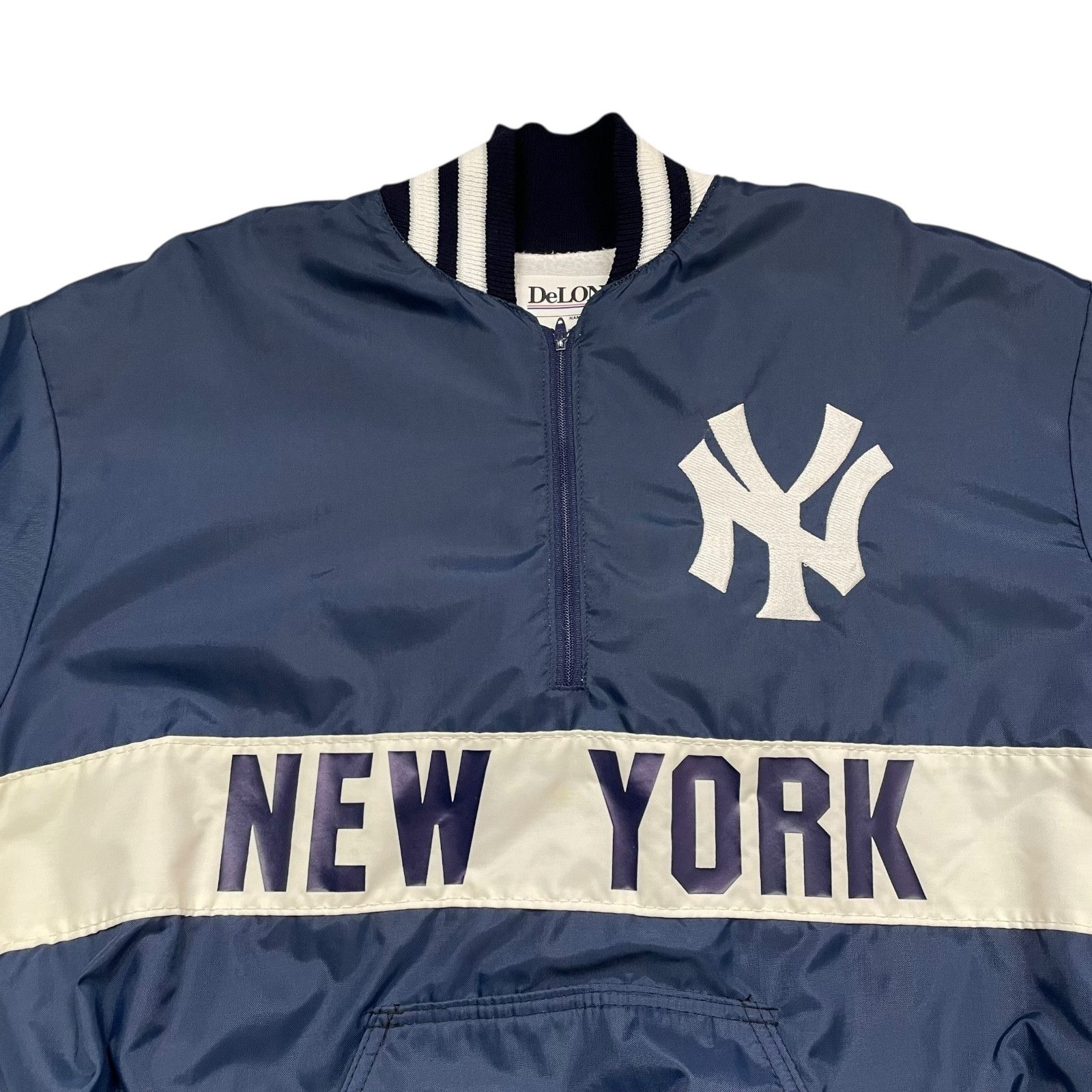 MLB VTG 80s 90s NEW YORK YANKEES DELONG PULLOVER JACKET L Size US L / EU 52-54 / 3 - 2 Thumbnail