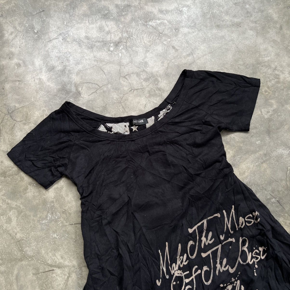 Japanese Brand 2000’s Garnet Japanese Vkei Style Skull Mesh Shirt Size M / US 6-8 / IT 42-44 - 4 Thumbnail