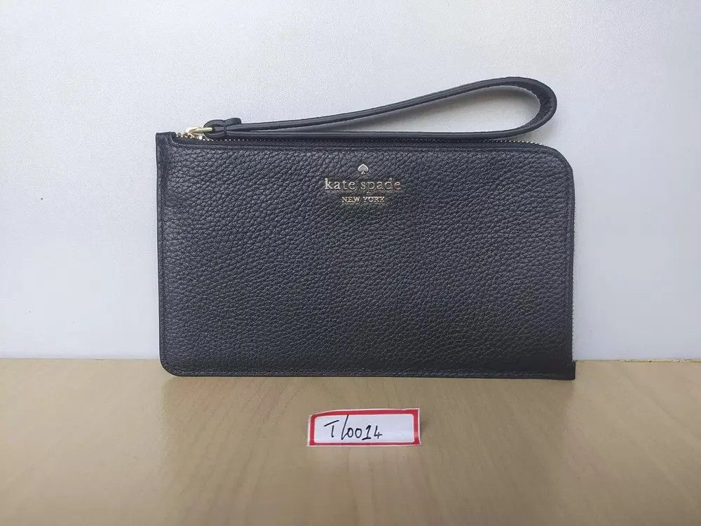Kate Spade Kate Spade New York L-Zip Leather Wristlet T-0014 Size ONE SIZE - 10 Thumbnail