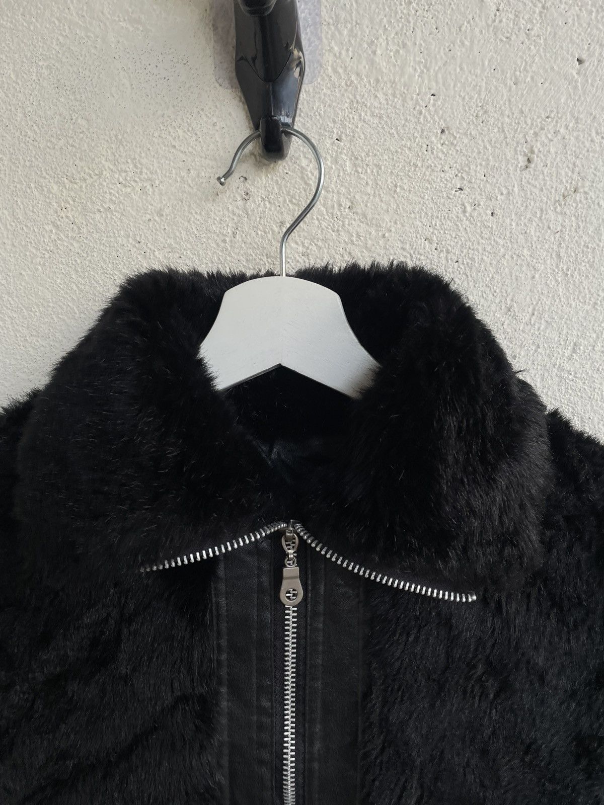 14th Addiction 2000s LGB Faux Fur Leather Jacket Cropped Undercover Gothic Size US S / EU 44-46 / 1 - 2 Thumbnail
