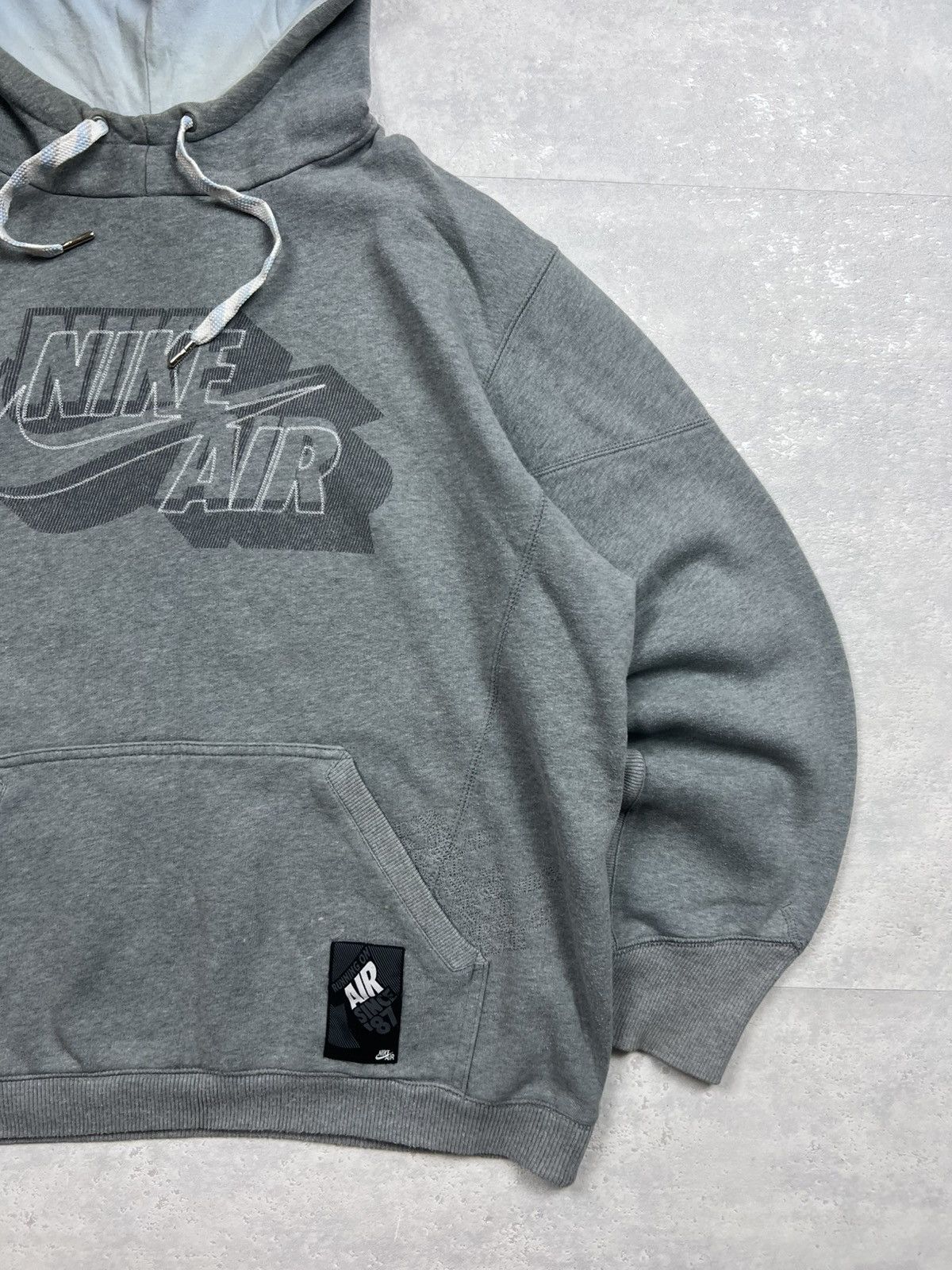 Nike 00s Nike Air Big Logo Vintage Y2K Oversized Retro Hoodie Size US XL / EU 56 / 4 - 3 Thumbnail
