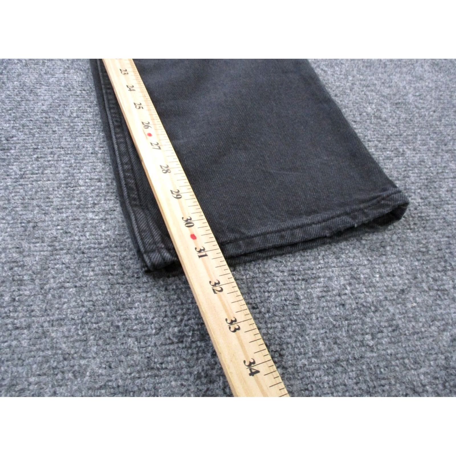 Levi's Levis Jeans Womens 26 Black Distressed Silver Tab 94 Baggy Wide Leg Y2K Skater Jeans Women Straight 505 Vintage Regular Black Womens Size 30" / US 8 / IT 44 - 6 Thumbnail