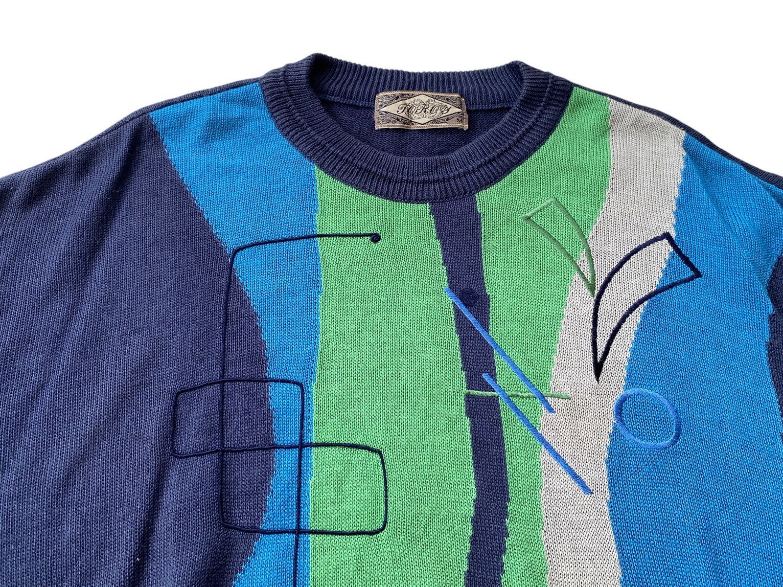 Japanese Brand × Vintage Vtg 90s Toroy Knitwear Size US M / EU 48-50 / 2 - 3 Thumbnail