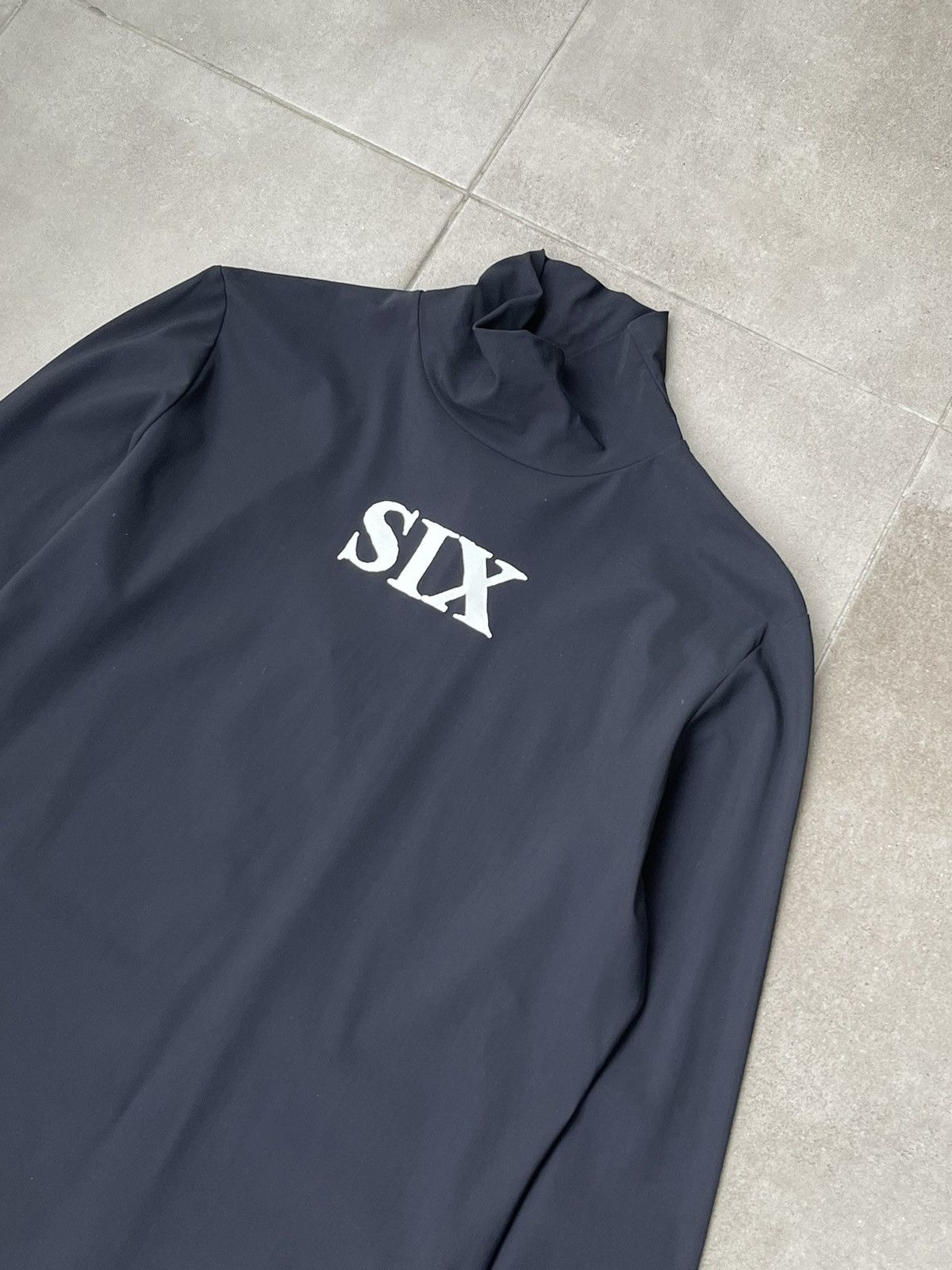 Maison Margiela SS22 Maison Margiela MM6 Black "SIX" Mesh Turtleneck Size US M / EU 48-50 / 2 - 2 Thumbnail