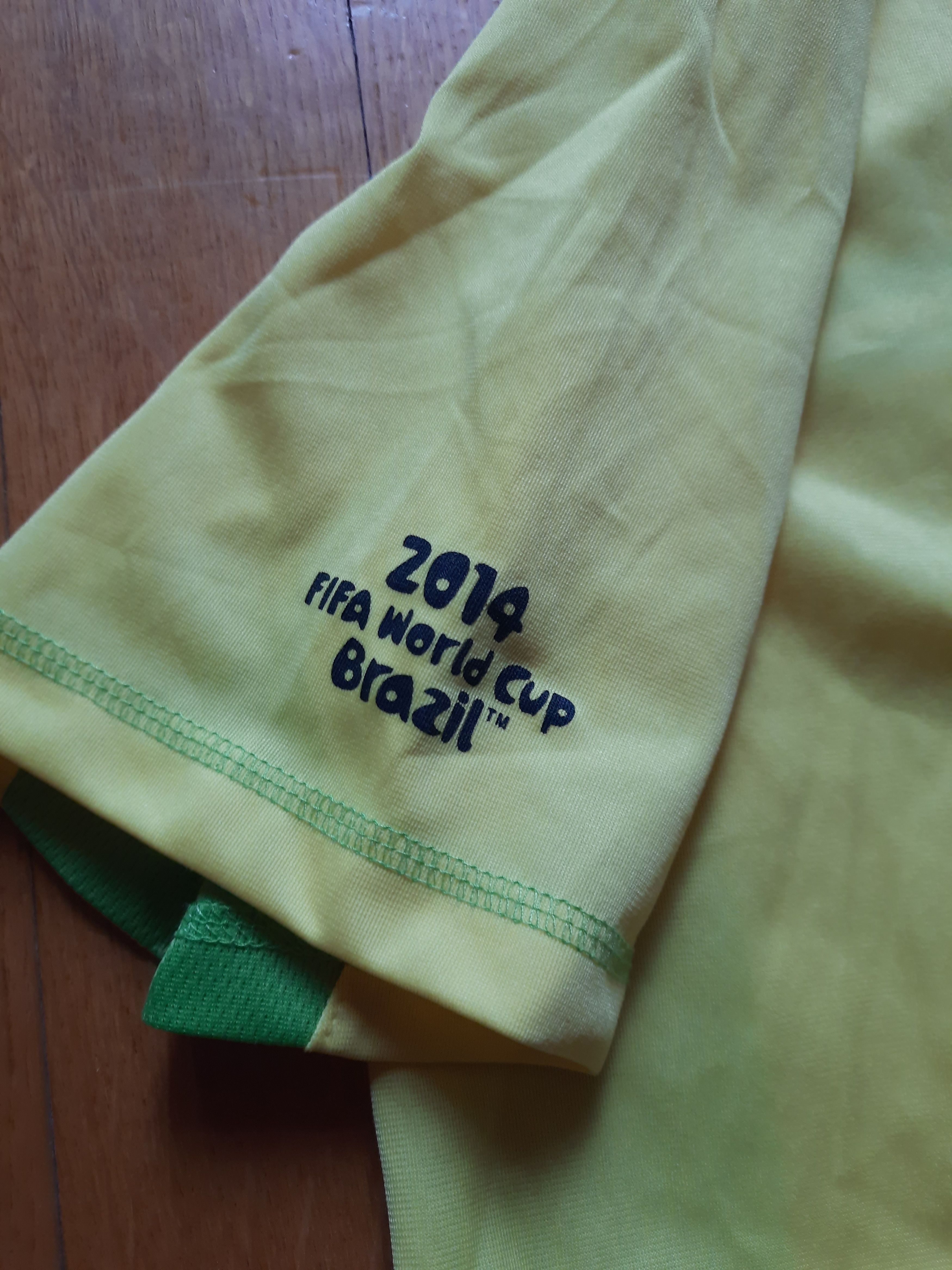 Sports Specialties Brazil Soccer Jersey World Cup 2014 Football Y2k Size US L / EU 52-54 / 3 - 4 Thumbnail