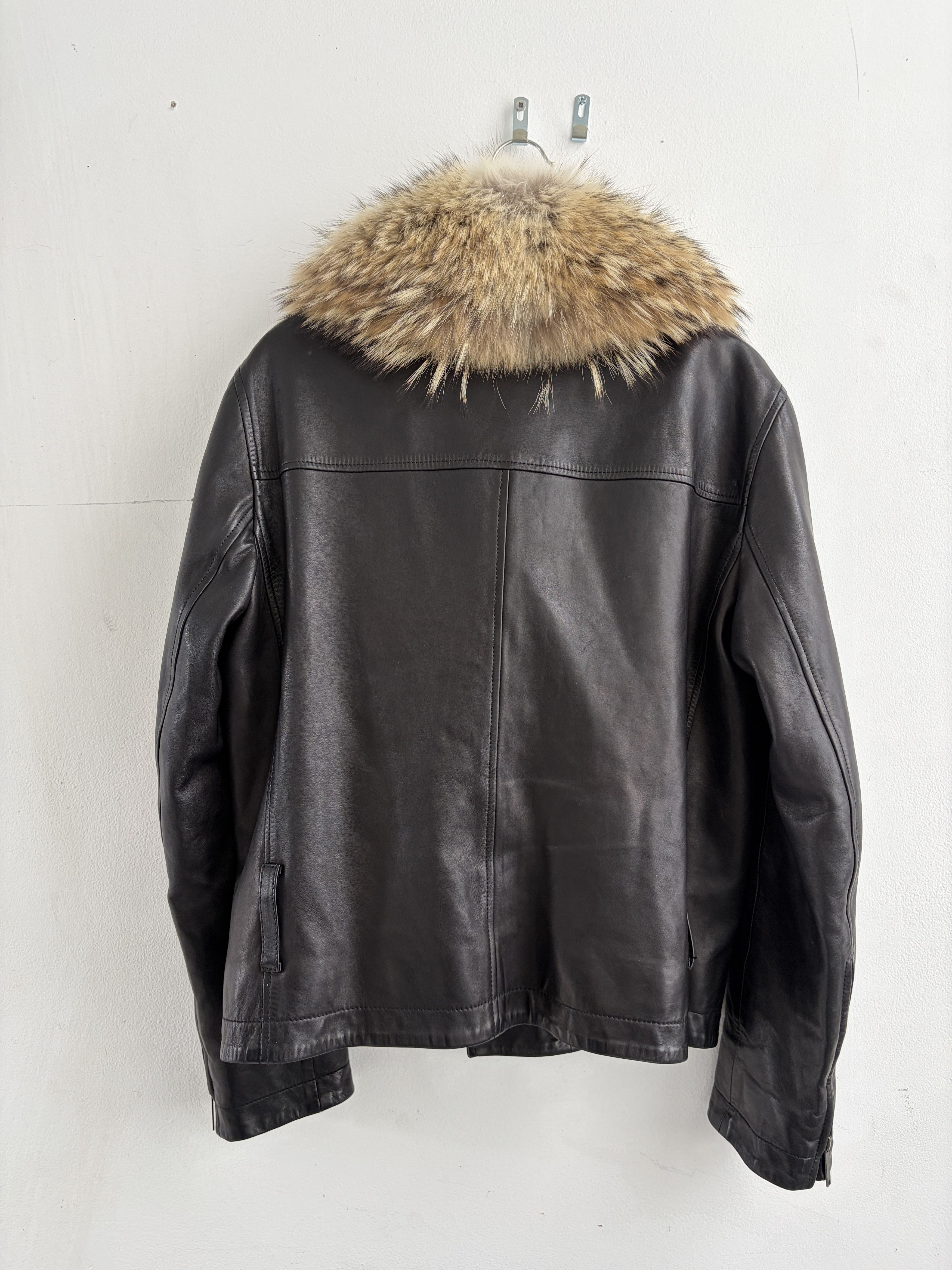 Yves Saint Laurent Tom Ford Yves Saint Laurent, Coyote Fur Leather Jacket, 50 Size US M / EU 48-50 / 2 - 4 Thumbnail