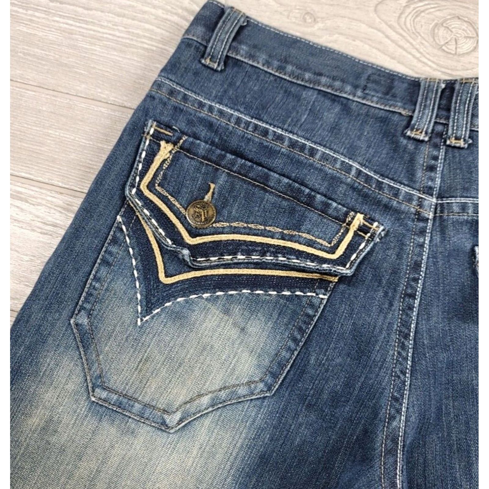 Southpole VINTAGE Southpole Jeans Blue Mens 36x29 Baggy Wide Flare Distressed JNCO 90s Hip Hop Y2K Jeans Mens Size US 36 / EU 52 - 6 Thumbnail