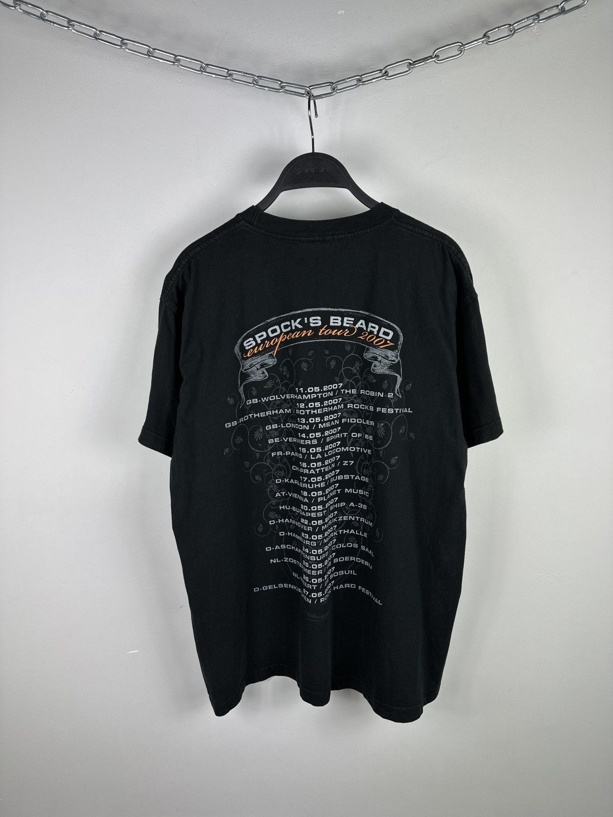 Band Tees × Vintage Vintage 2007 Spock's Beard European Tour T-shirt Size US L / EU 52-54 / 3 - 7 Thumbnail