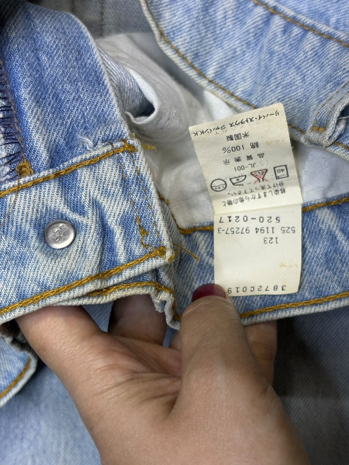 Levi's SALES🔥Vintage 90s Levis 520 Mud Wash Light Blue Baggy Jeans Size US 30 / EU 46 - 11 Thumbnail
