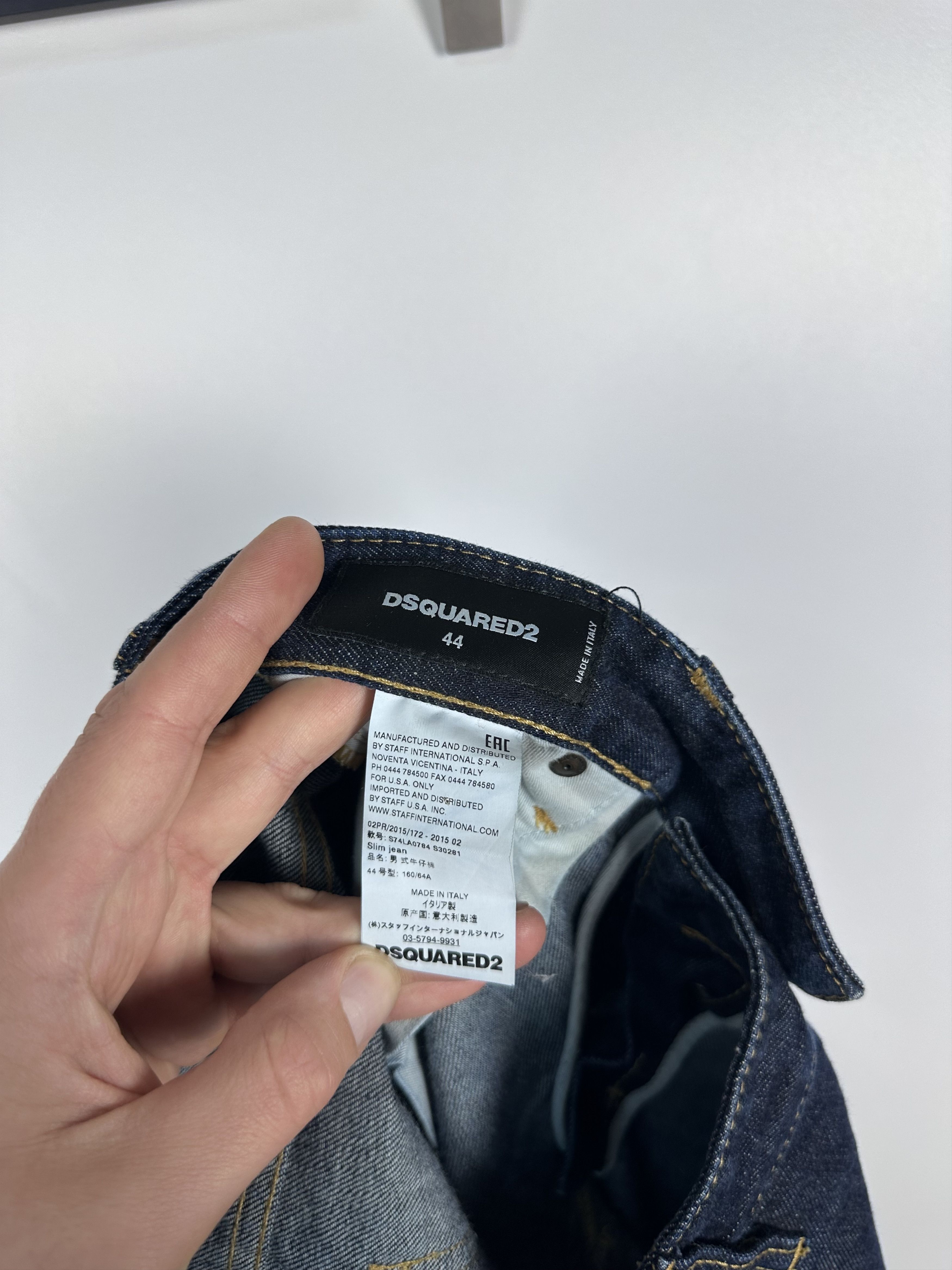 Designer × Dsquared2 Dsquared2 Mens Denim Blue Jeans Size 44 Size US 44 / EU 60 - 9 Thumbnail