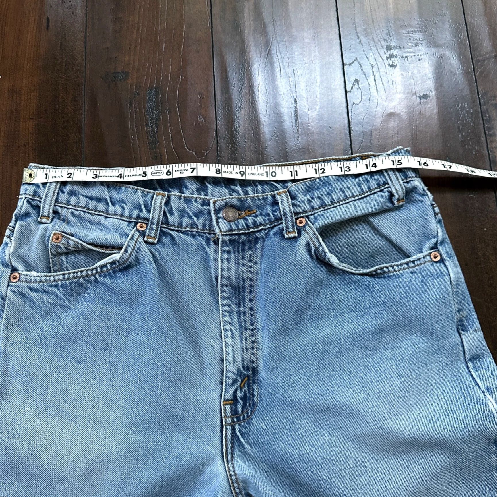 Levi's VINTAGE Levi's 505 Jeans - Denim - Regular - 34x30 - Light Blue - USA Orange Tab - Men - 1980s 1990s Theme: American Flag/USA Size US 34 / EU 50 - 6 Thumbnail