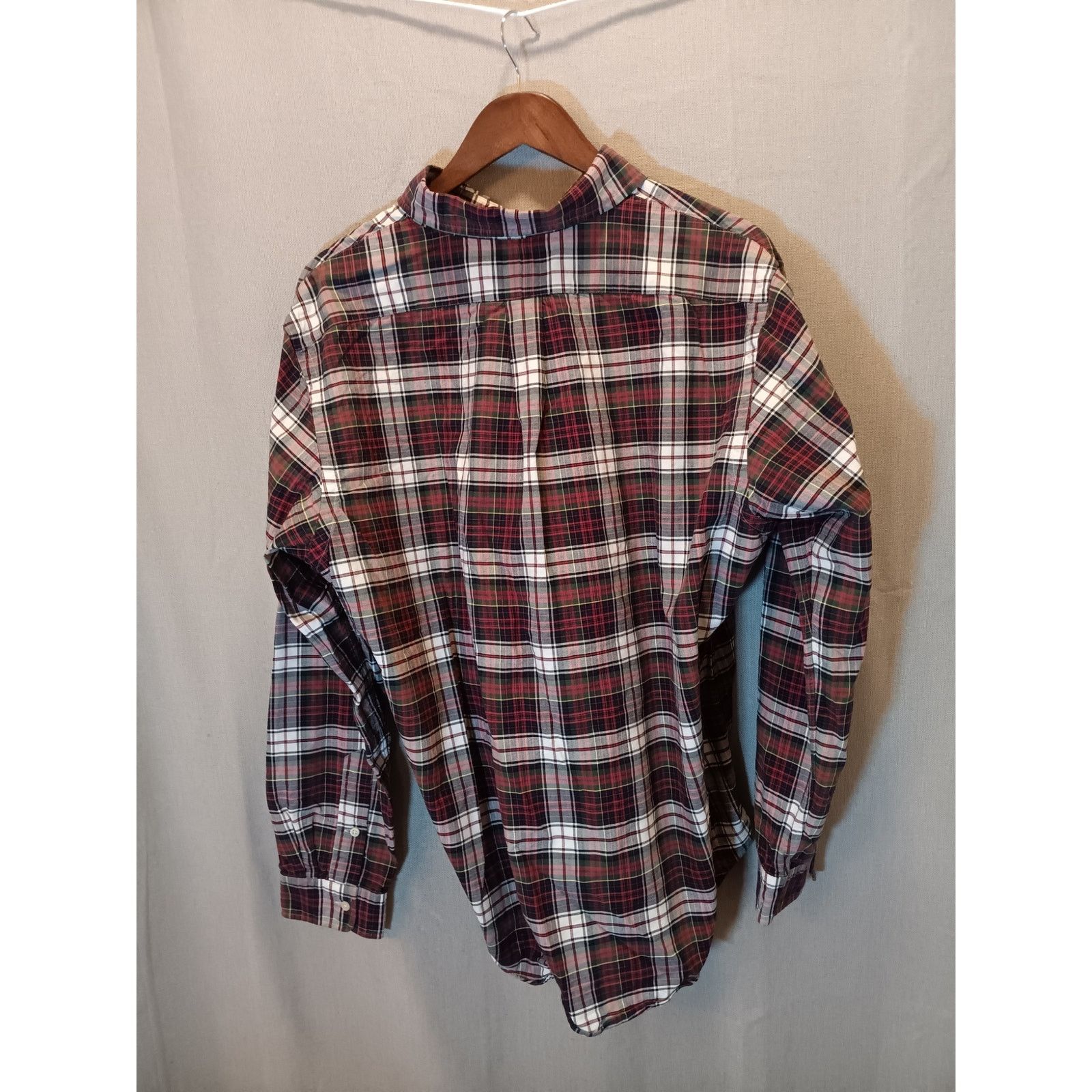 Ralph Lauren Ralph Lauren Men's XL Plaid Tartan Button-Up Red White Size US XL / EU 56 / 4 - 2 Thumbnail