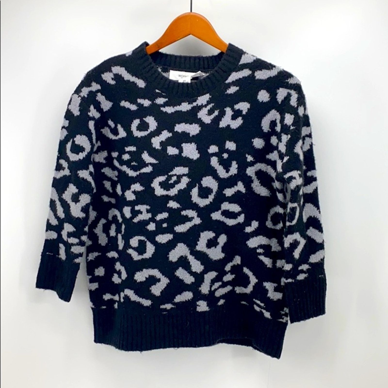Other WORKSHOP Republic leopard print sweater wool blend sz xs Size XS / US 0-2 / IT 36-38 - 1 Thumbnail