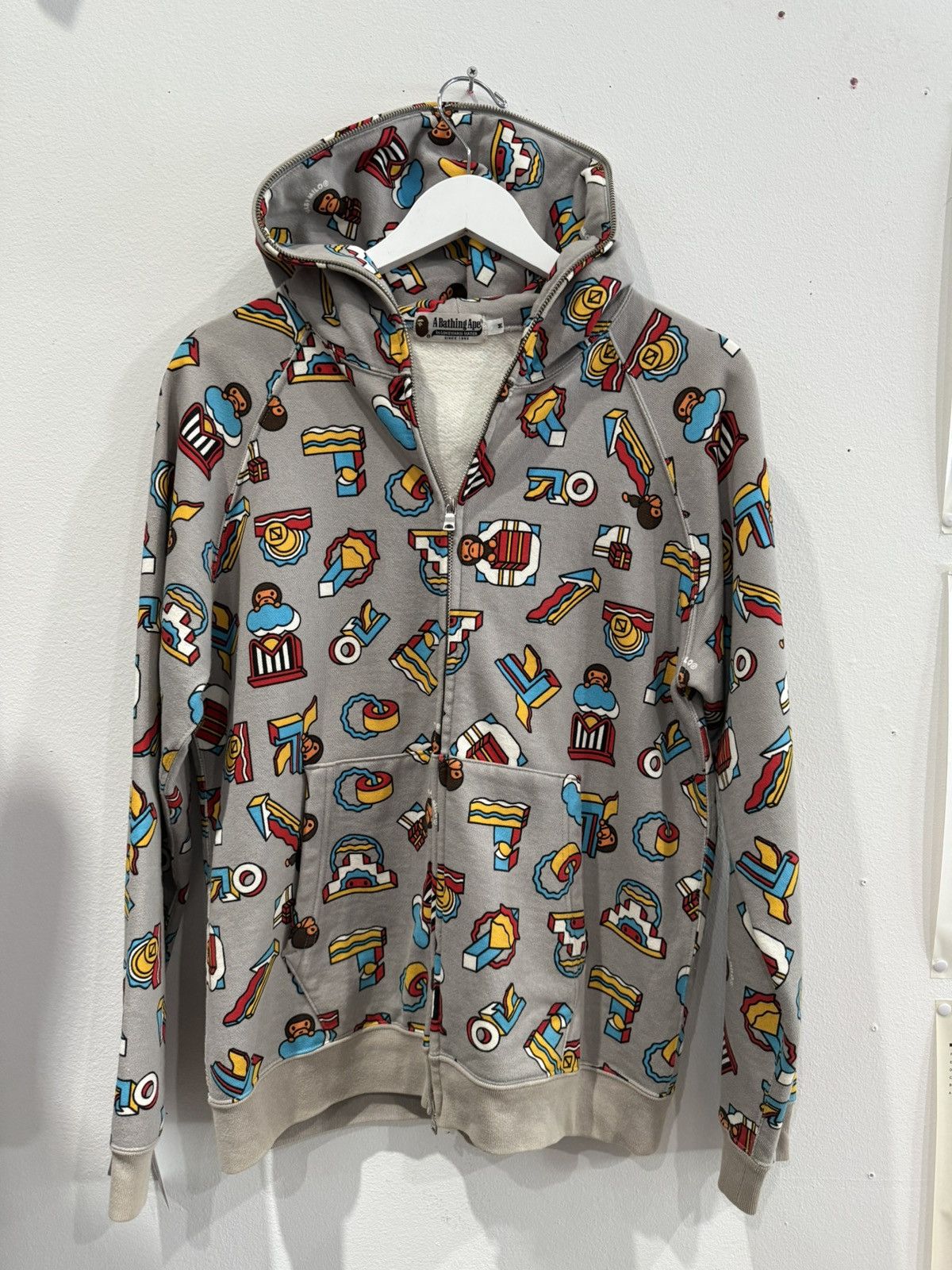 Bape Baby Milo All Over Print Full Zip Up Hoodie Size US M / EU 48-50 / 2 - 2 Thumbnail