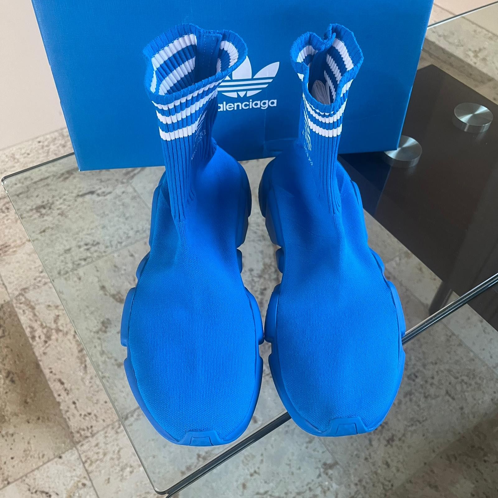 Adidas × Balenciaga Speed LT / Speed A Sneakers in Blue Size US 13 / EU 46 - 12 Thumbnail