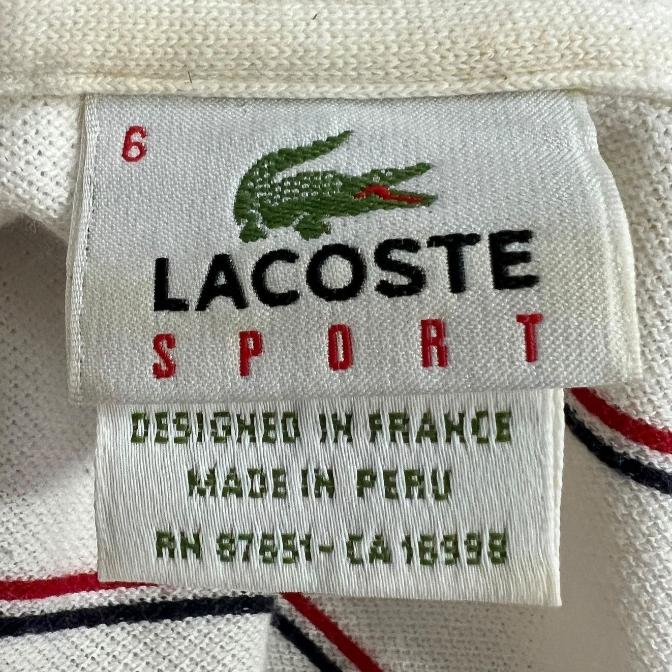 Lacoste Lacoste Sport Striped Short Sleeve Polo Size US L / EU 52-54 / 3 - 8 Thumbnail