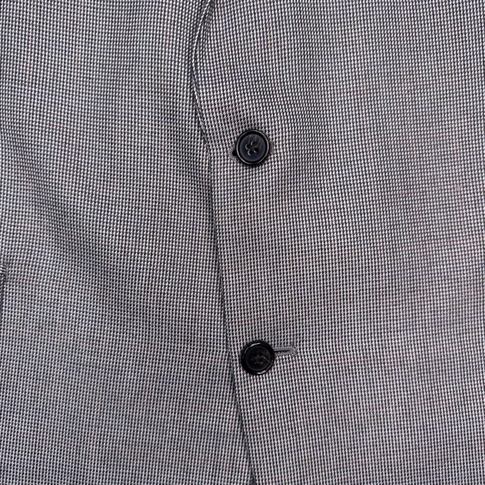 Ralph Lauren Lauren Ralph Lauren Blazer Jacket Long Single-Breasted 2-Button Notch Lapel Gray Polyester Rayon 50 Regular Mens Vintage No Size 50R - 7 Thumbnail