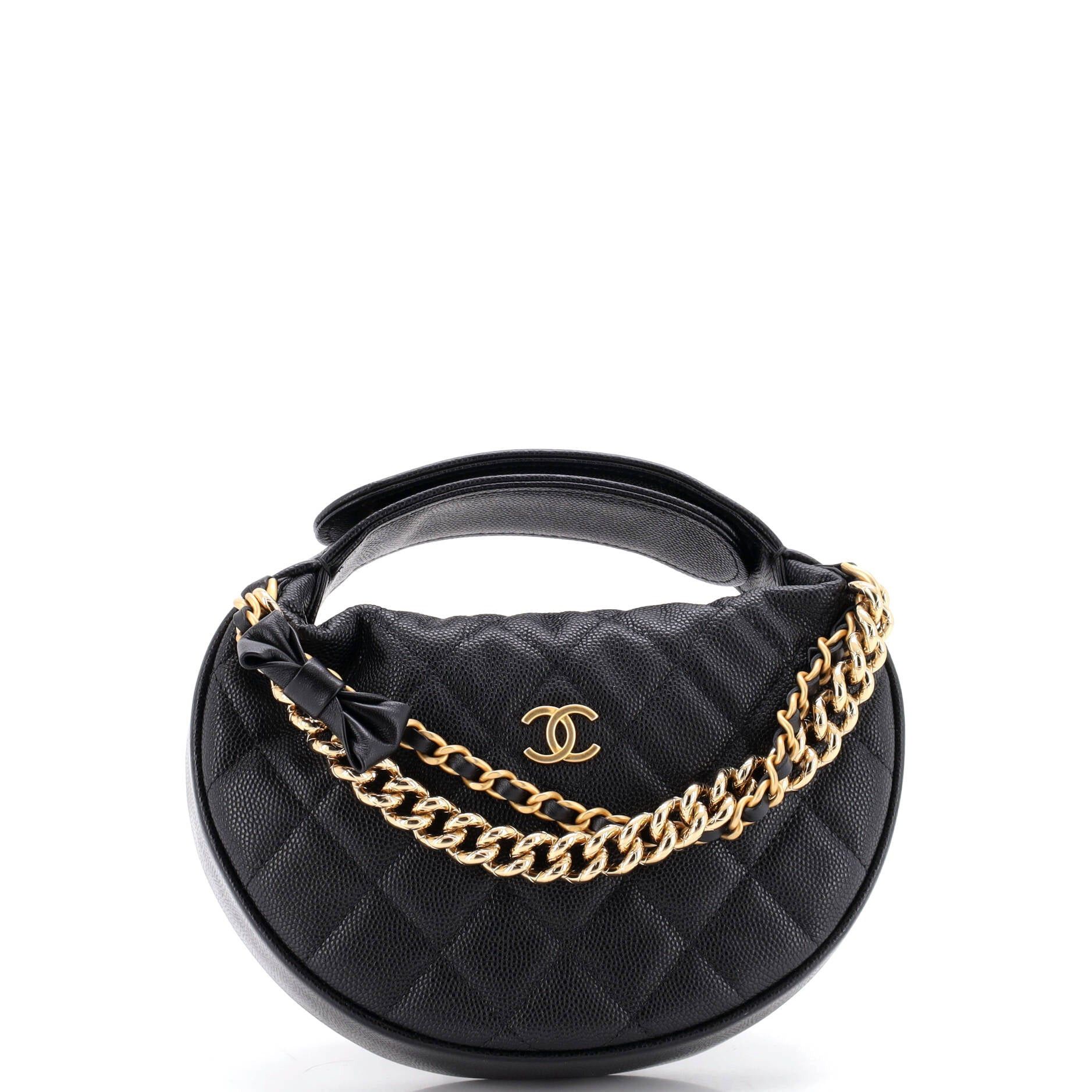 Chanel Double Chain Bow Hobo Pouch Size ONE SIZE - 1 Thumbnail