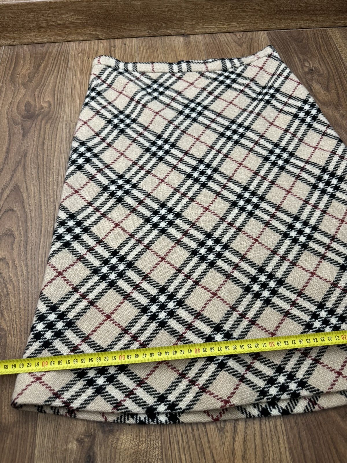 Burberry Vintage wool skirt Burberry Nova Check 90s original Size 32" / US 10 / IT 46 - 6 Thumbnail
