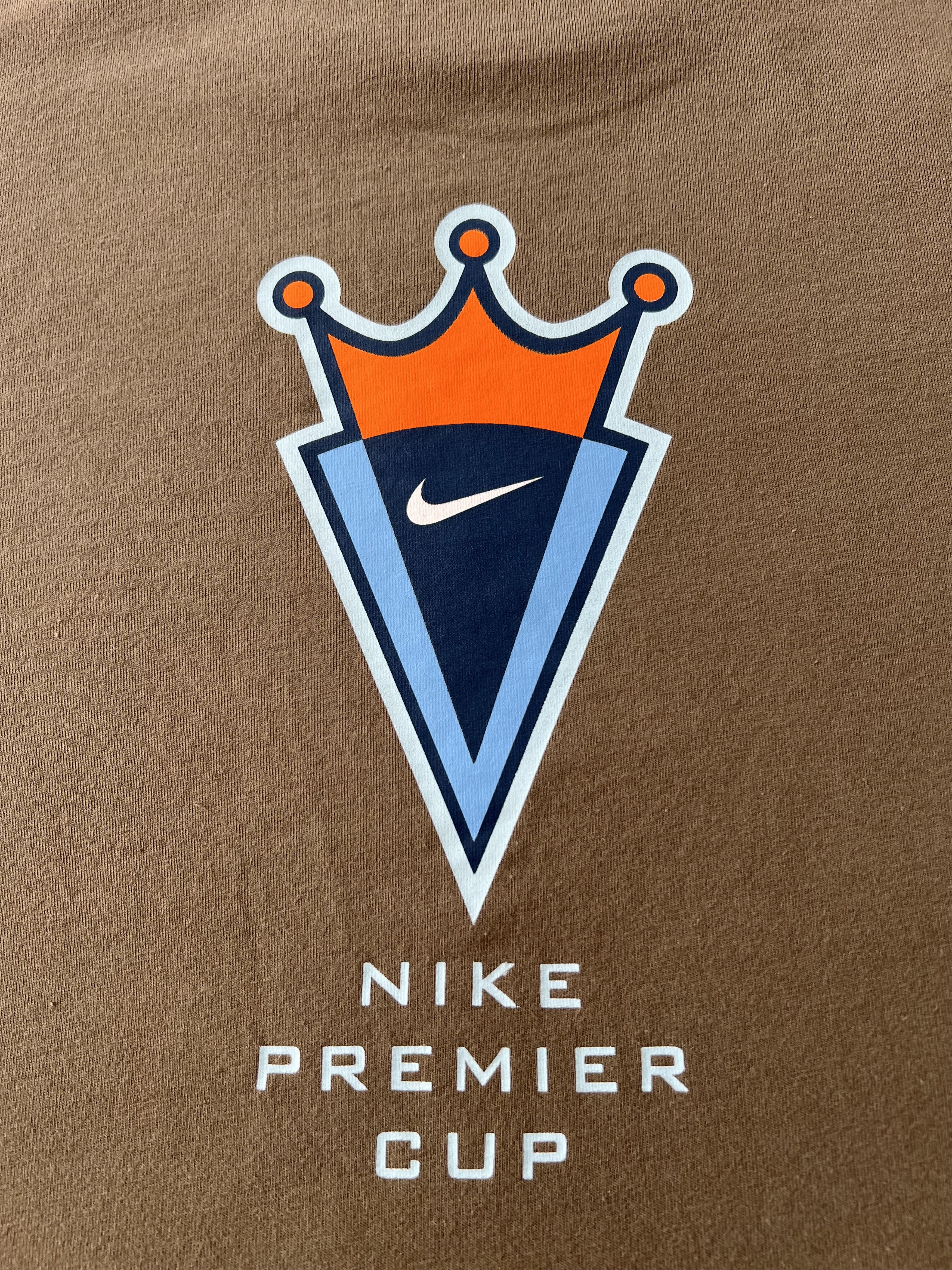 Nike Vintage 90s Nike Premier Cup Soccer Football T-shirt Size US L / EU 52-54 / 3 - 9 Thumbnail
