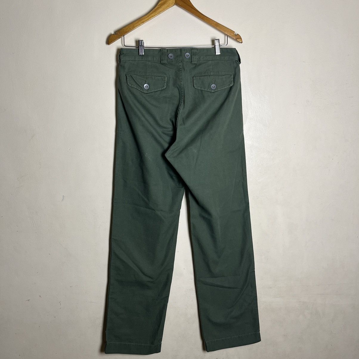 Nigel Cabourn Lybro by Nigel Cabourn Army Green Pleated Pants Size US 30 / EU 46 - 6 Thumbnail