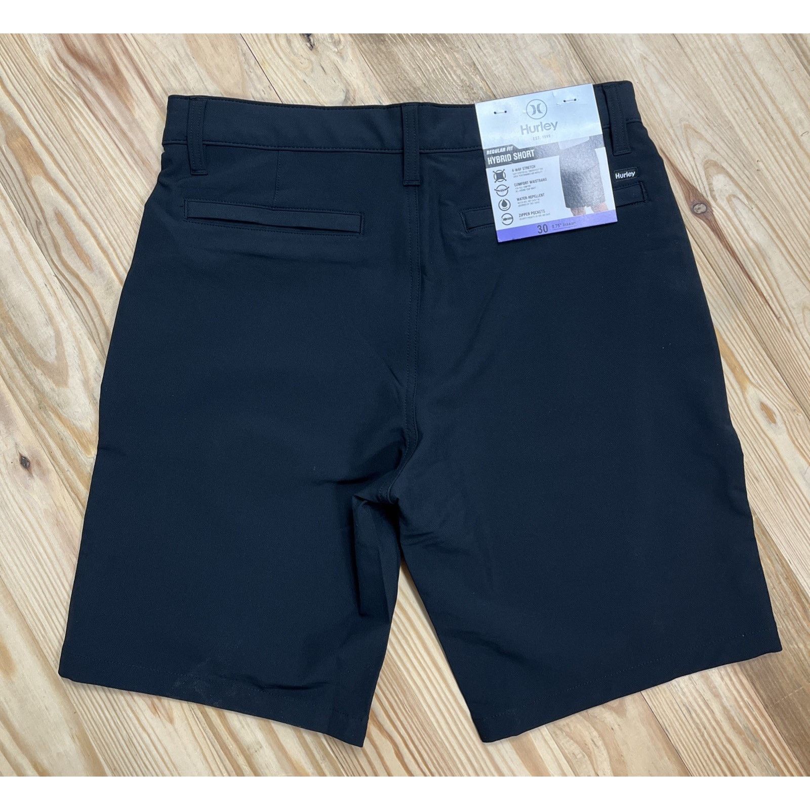 Hurley NWT Hurley Exist Hybrid Walk shorts Size 30 Men’s Black Size US 30 / EU 46 - 2 Thumbnail