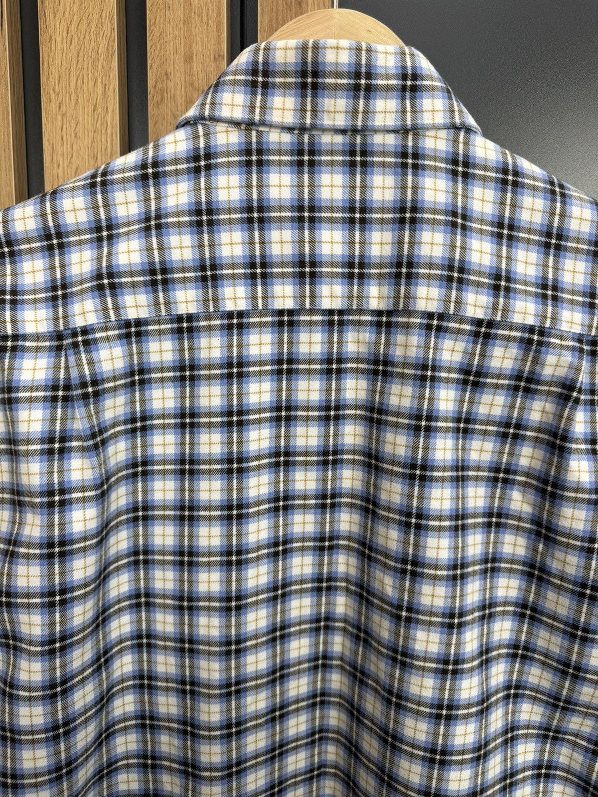 Barbour Barbour Regular Fit Plaid Shirt Blue Check Cotton Size M Size US M / EU 48-50 / 2 - 8 Thumbnail