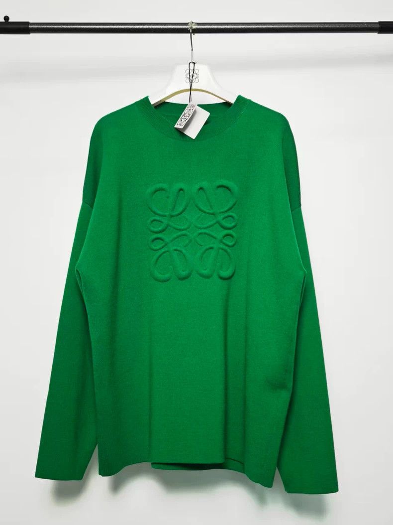 LOEWE Green embossed sweater
